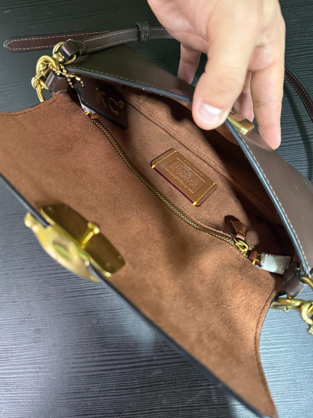 COACH Brown Leather Shoulder Bag