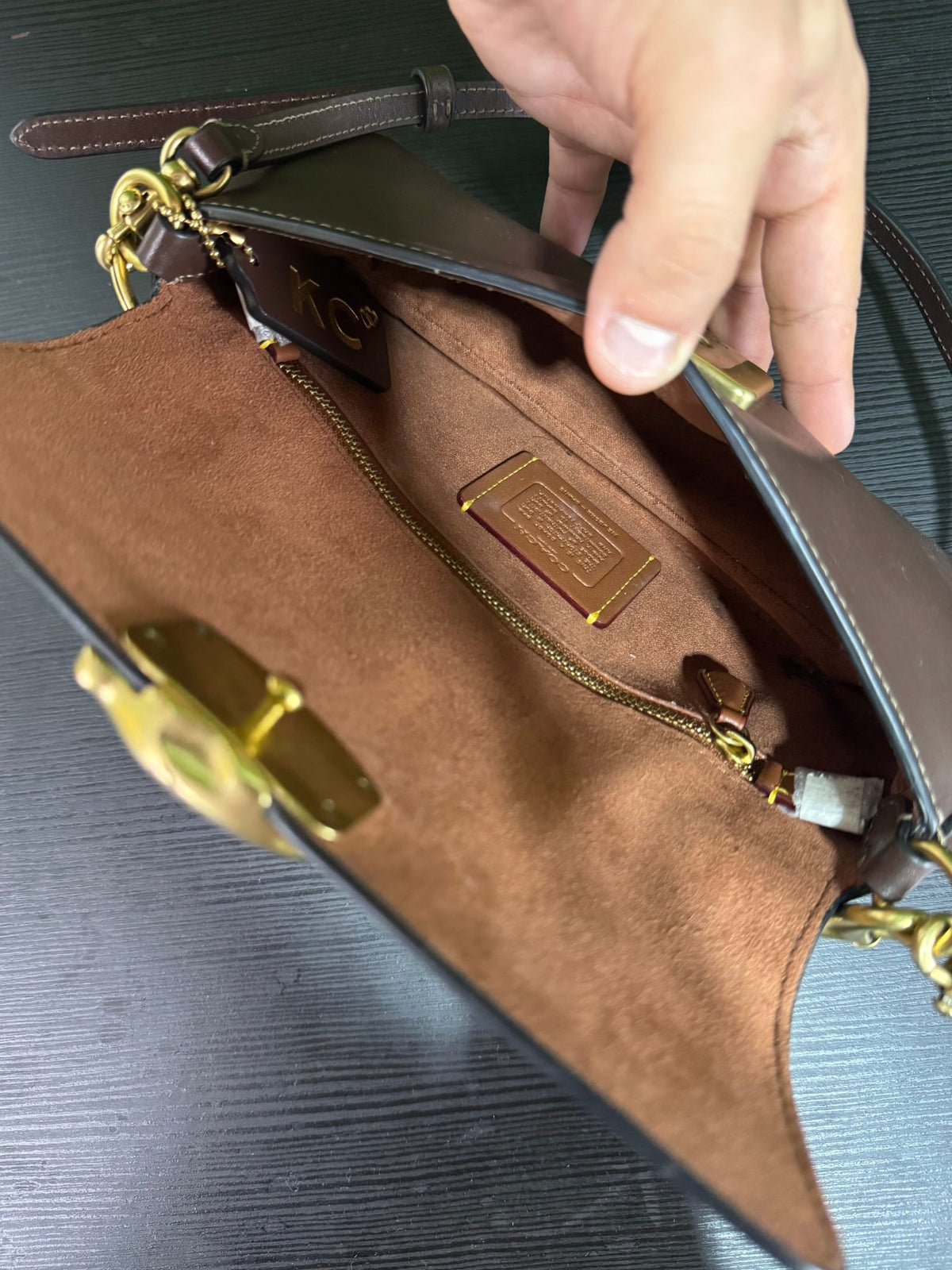 COACH Brown Leather Shoulder Bag