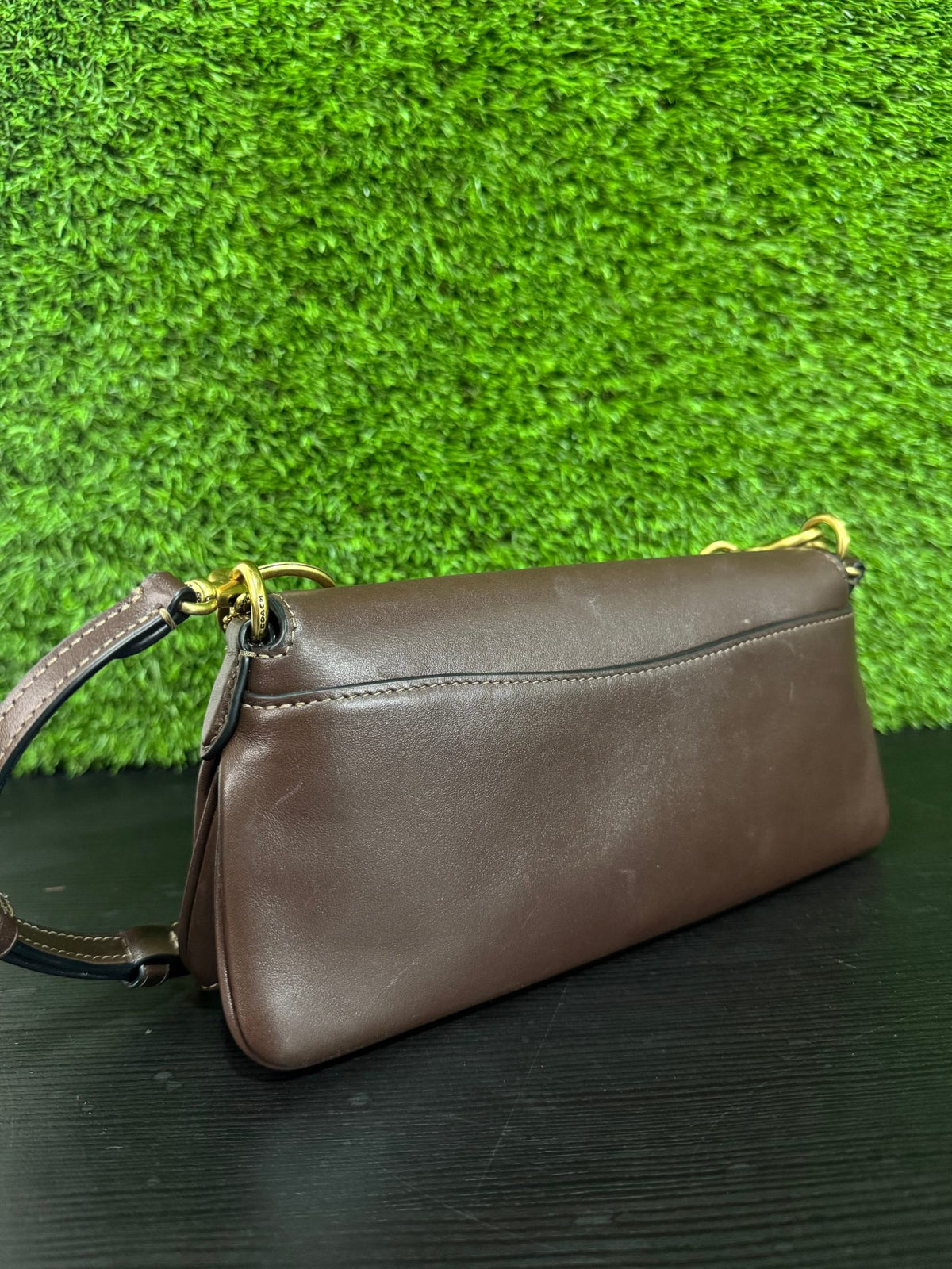 COACH Brown Leather Shoulder Bag