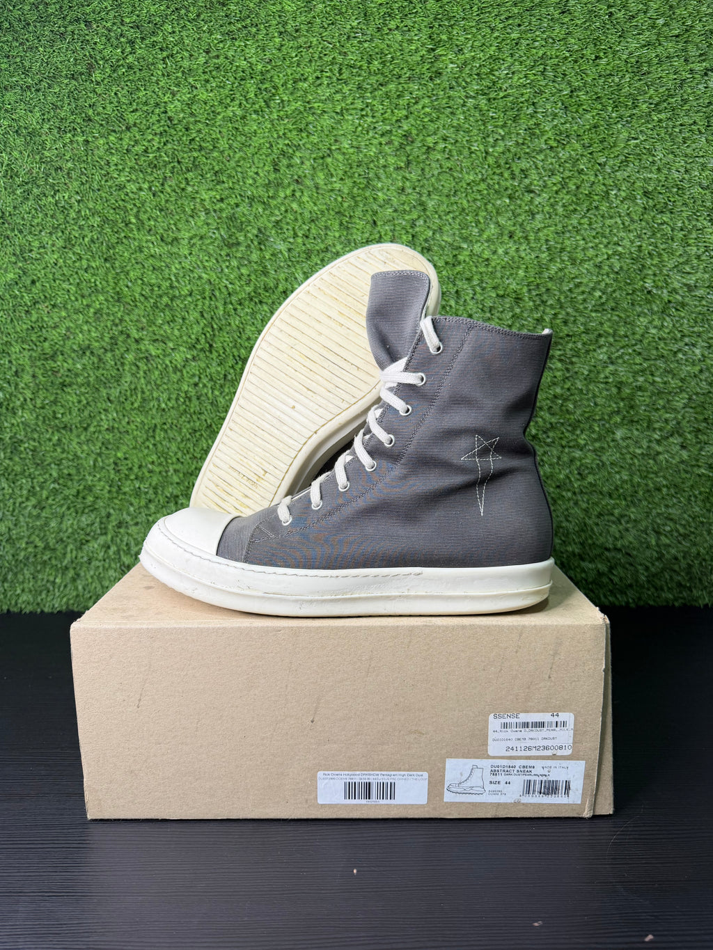 Rick Owens Hollywood DRKSHDW Pentagram High Dark Dust