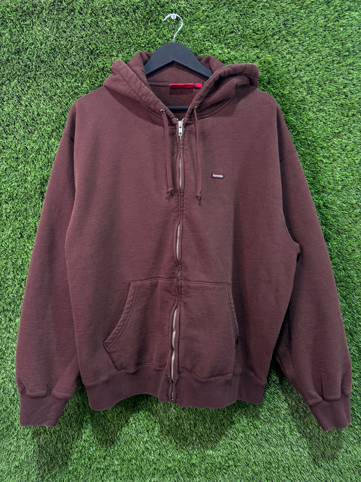 Supreme Small Box Zip Up (FW26) Brown