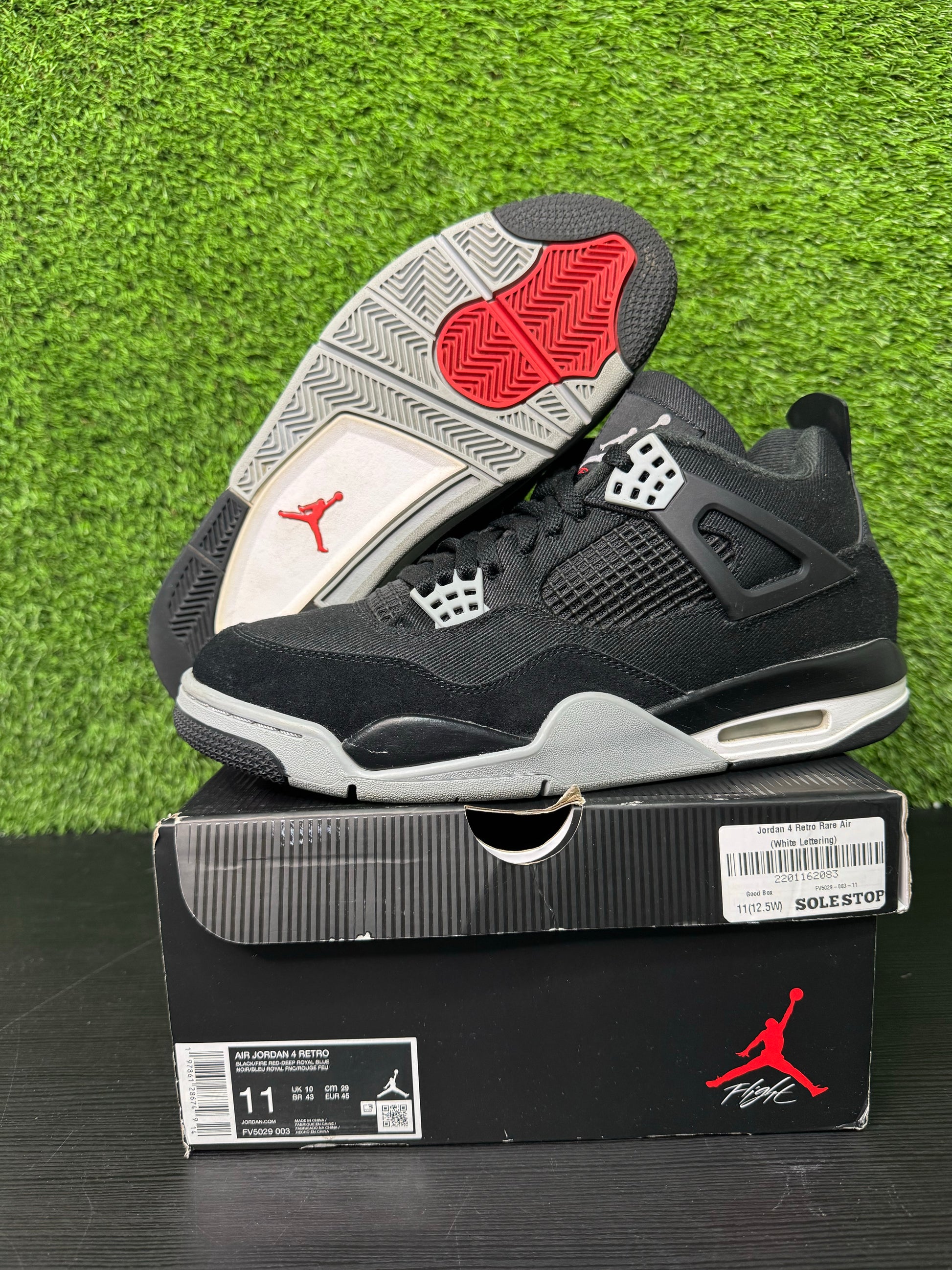 Jordan 4 Retro SE Black Canvas