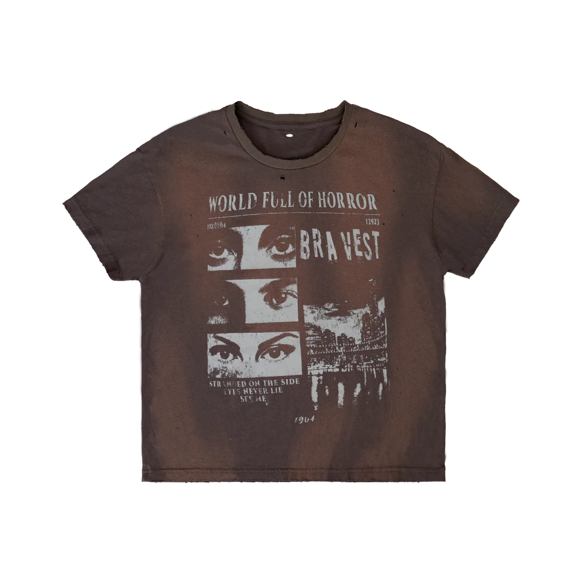 Bravest studios black horror vintage tee