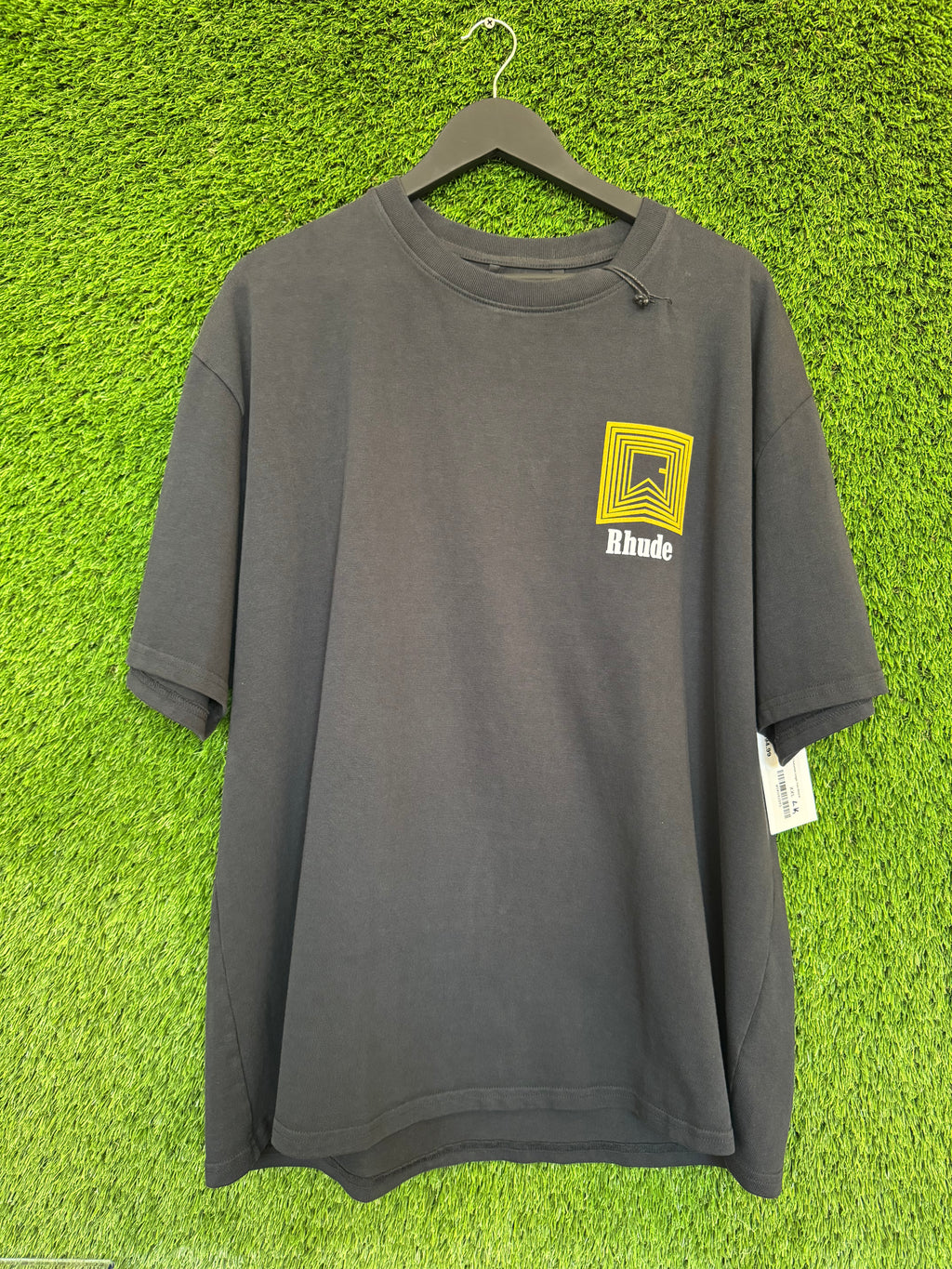 Rhude Chevron Logo Tee Black