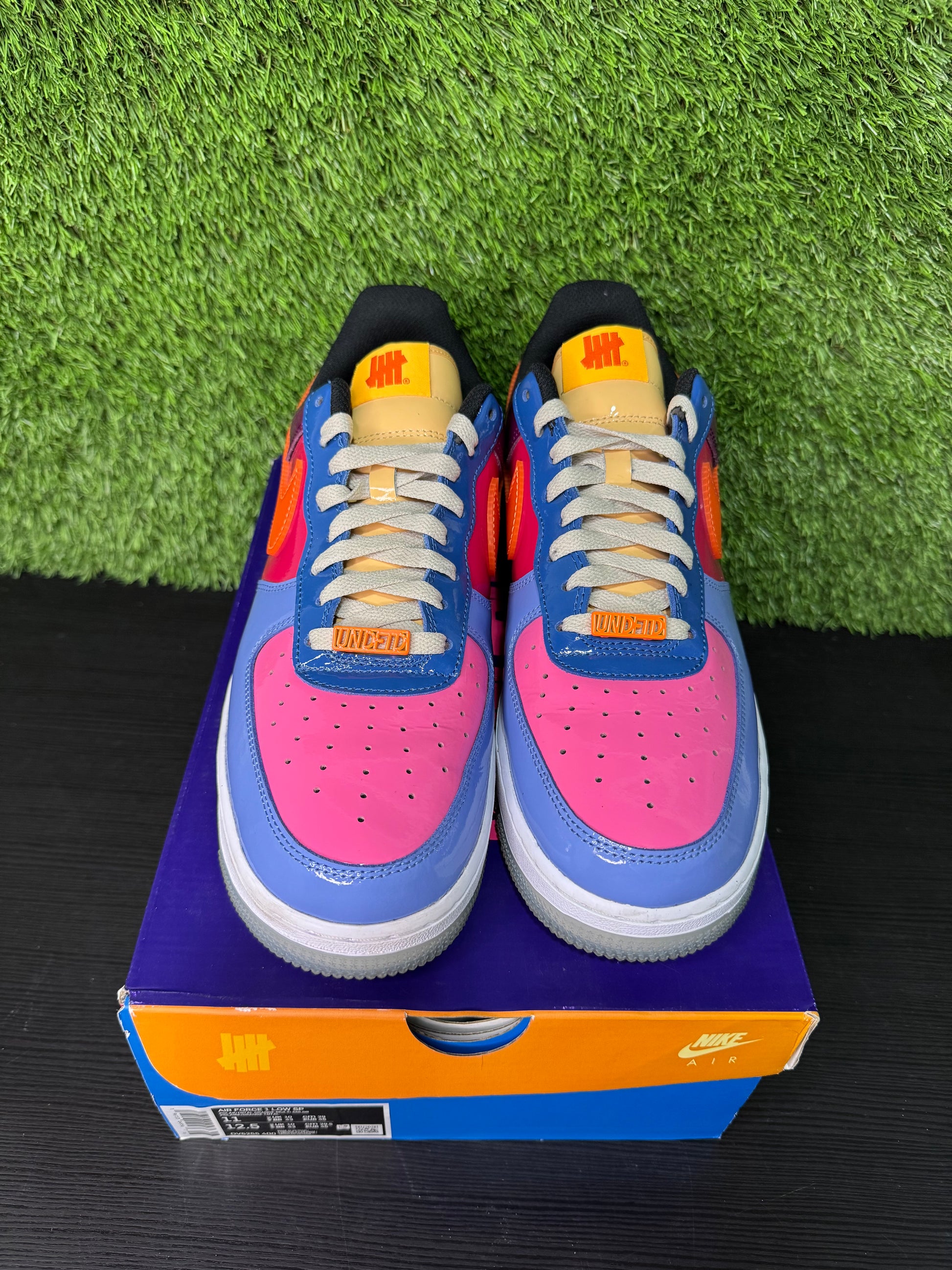 Nike AF1 Undefeated Multi-patent pink prime