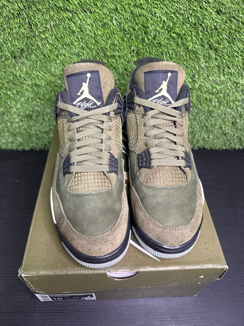 Jordan retro 4 craft olive