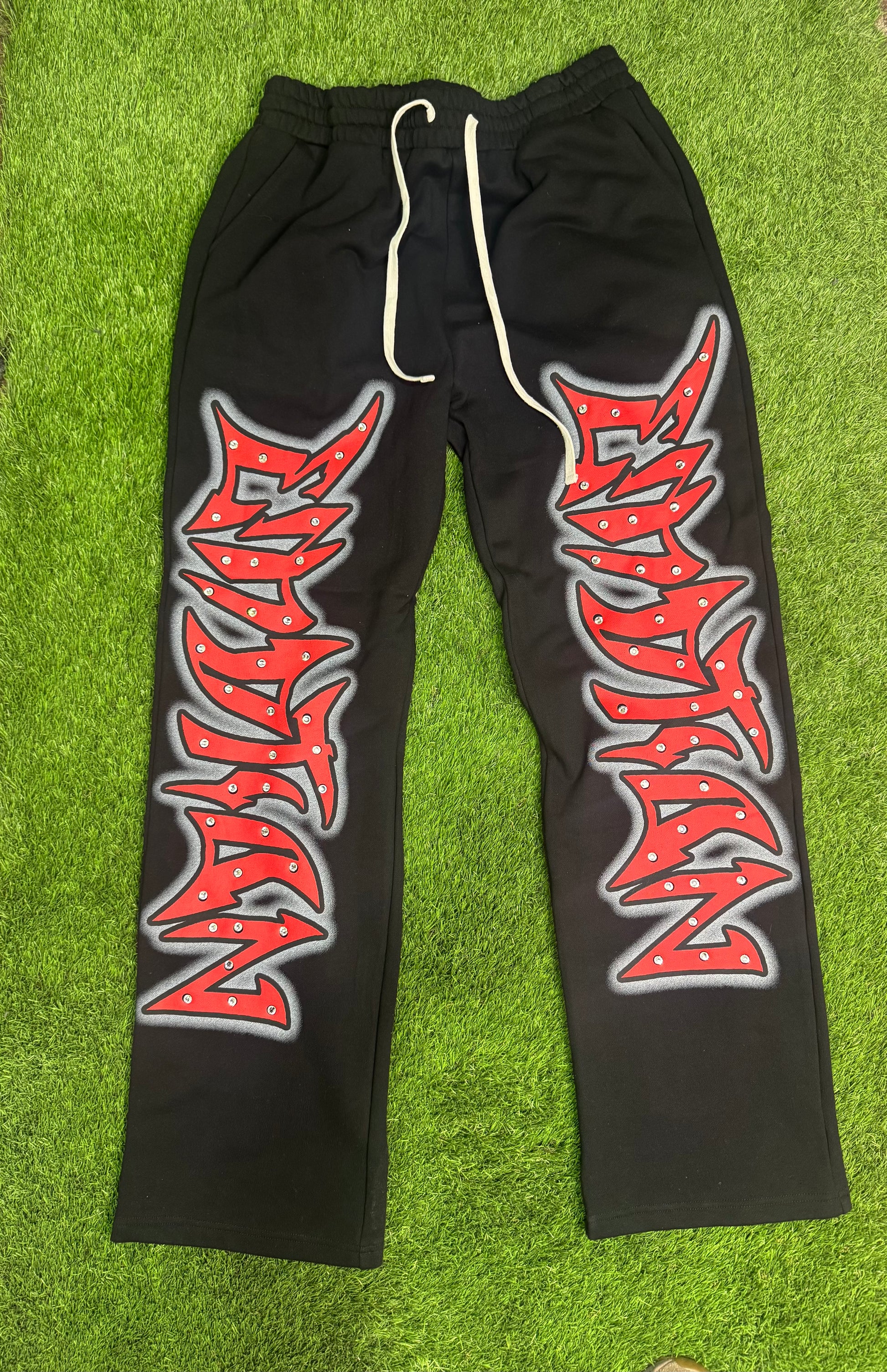 MIxed emotions graffiti sweatpants