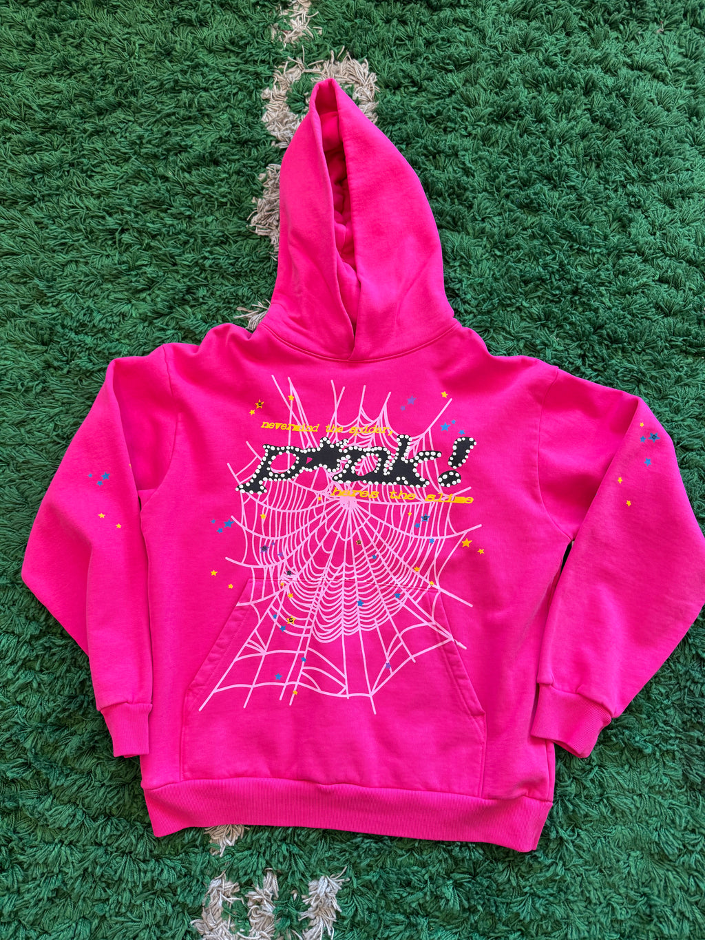Sp5der P*NK Hoodie Pink