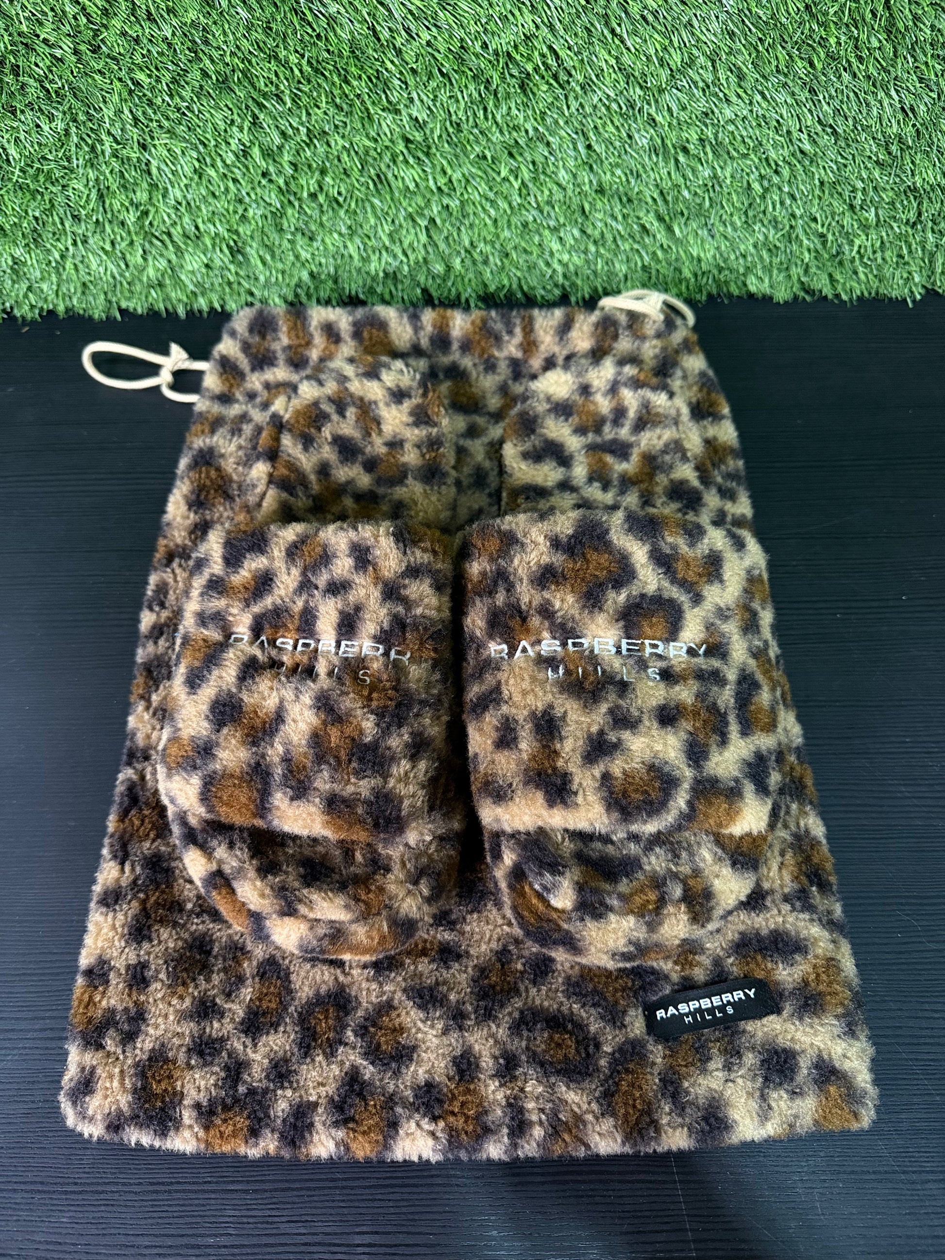 Raspberry Hills Cheetah Print Fur Slides