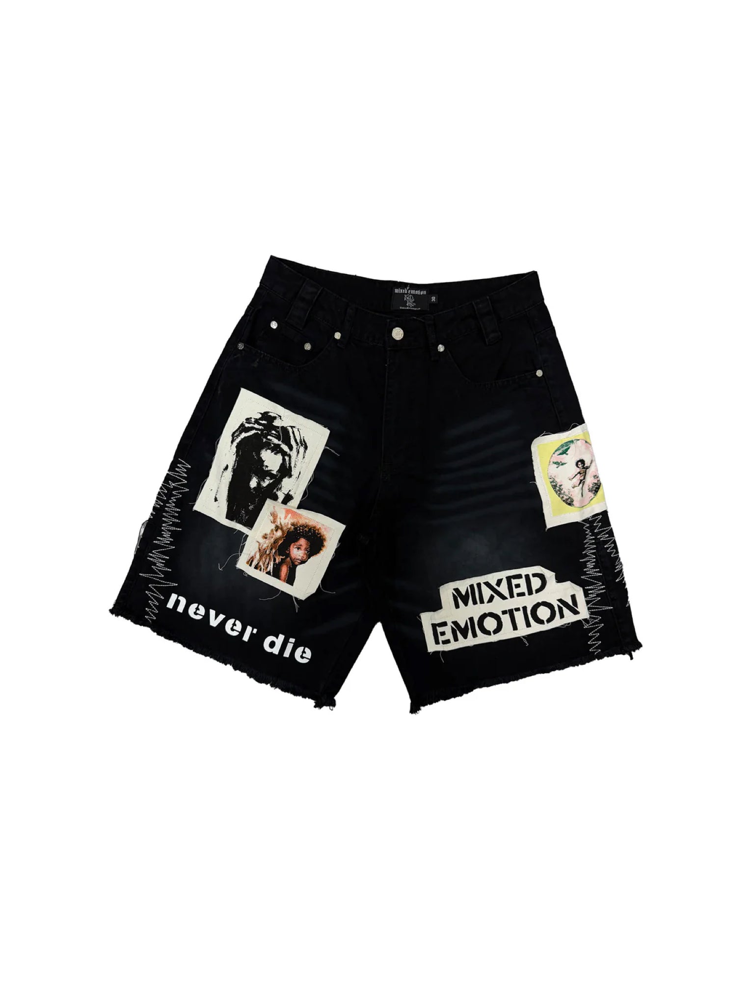 Mixed emotions black chaos carpenter shorts