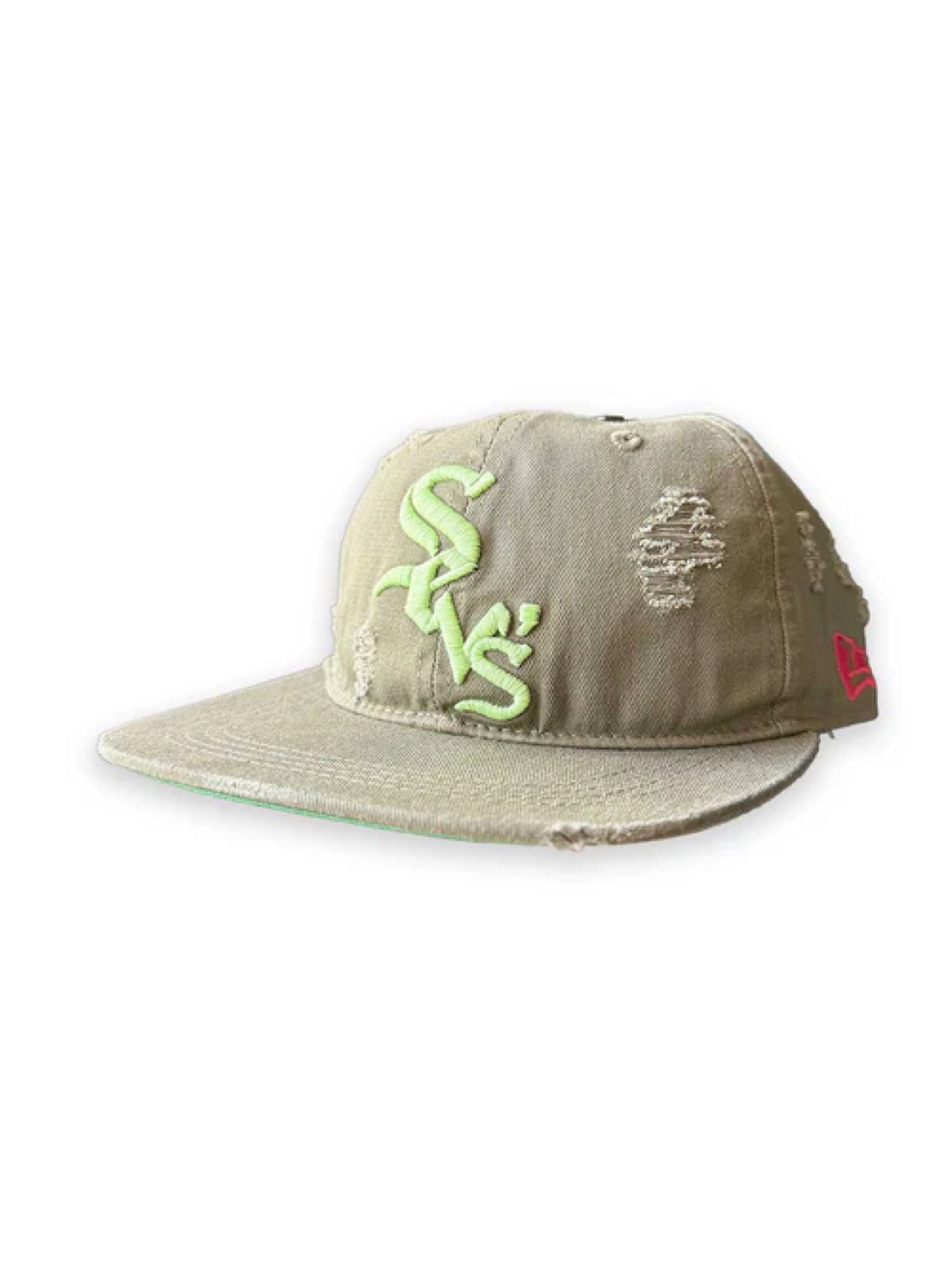 Triple 7s hat Tan/Green