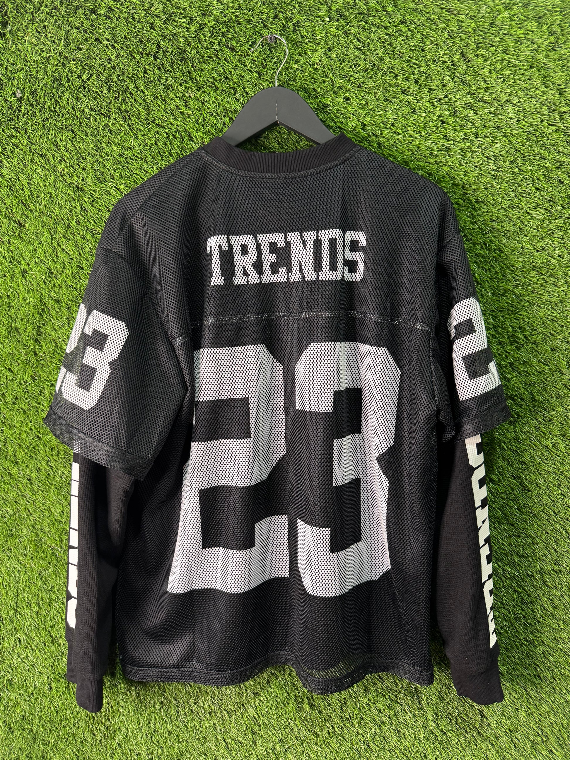 trendsetter studios black double layer thermal jersey