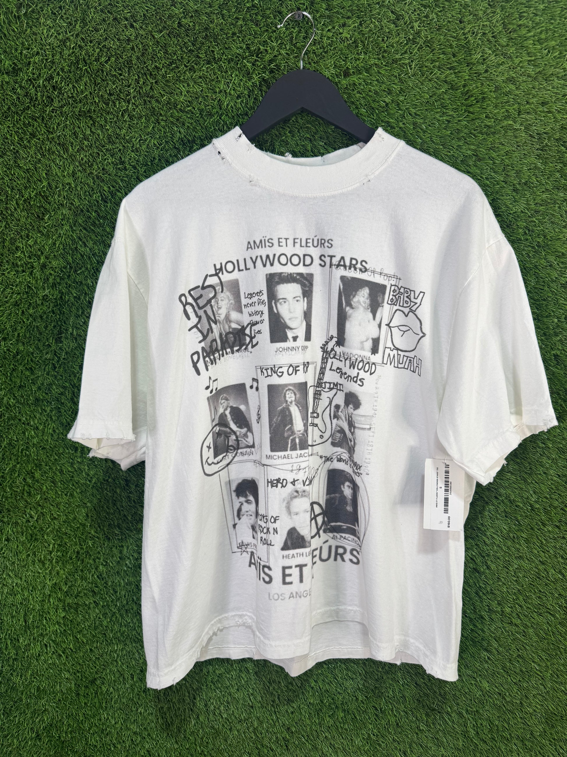 Amis Et Fluers "Hollywood stars" tee