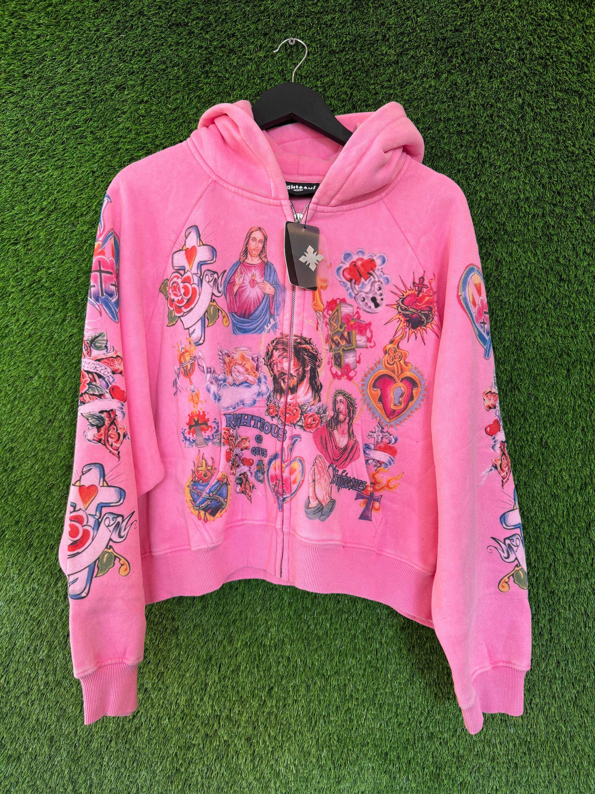 We Are Righteous Risen Zip Up Pink