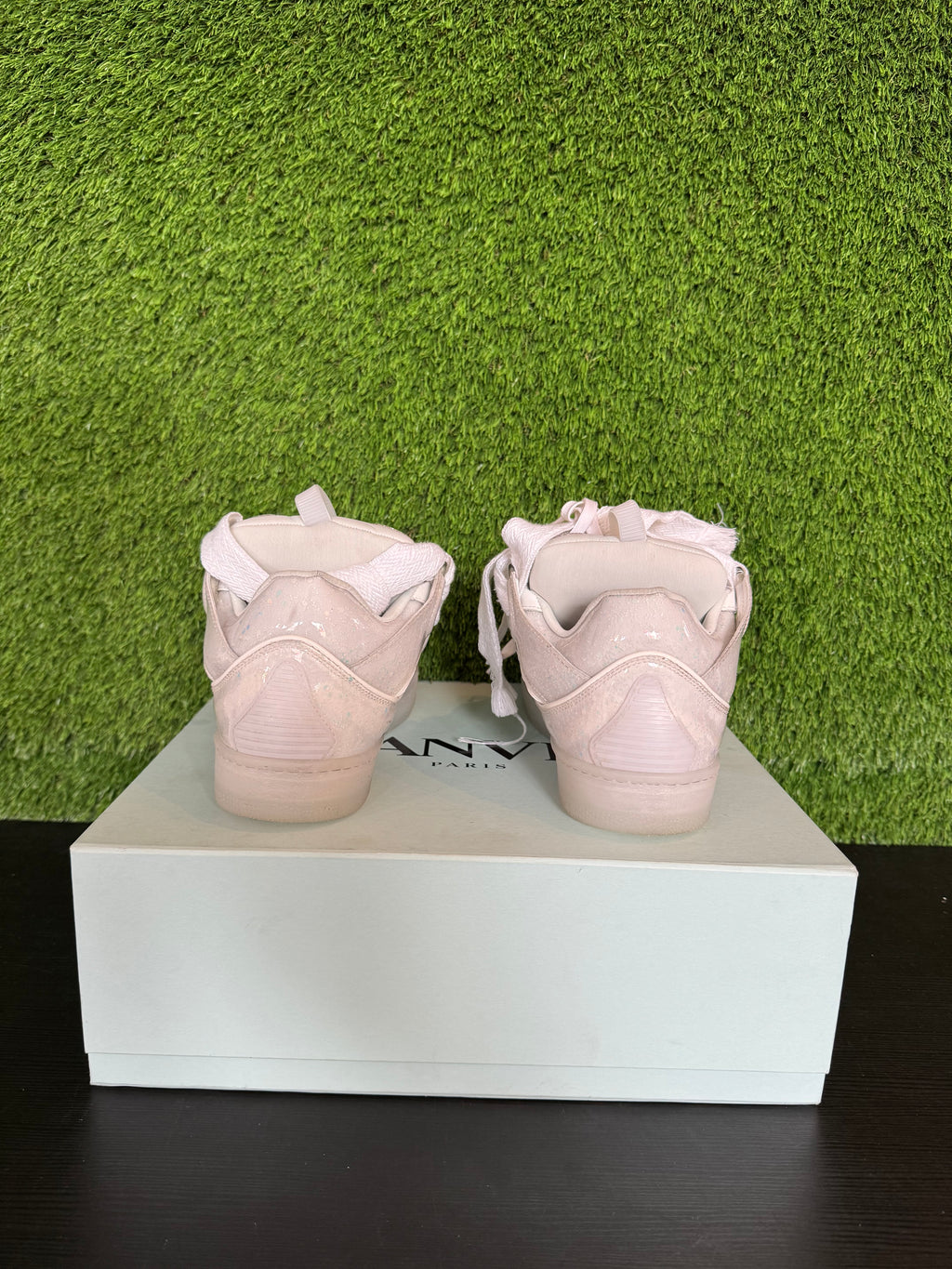 Lanvin Curb White Glitter