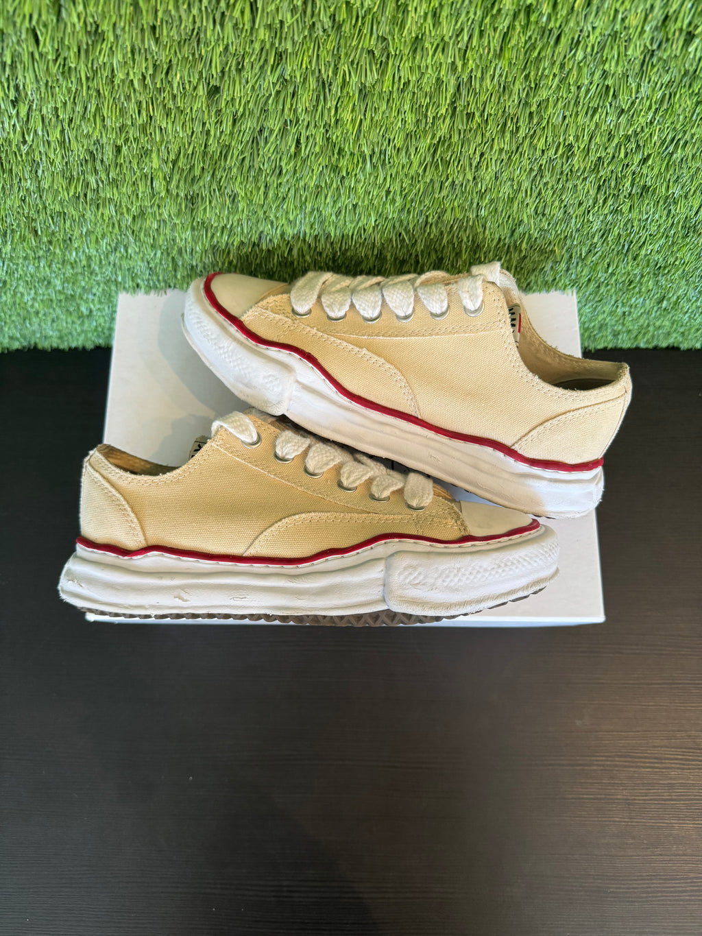 Maison Mihara Yasihiro OG Sole Canvas low Natural