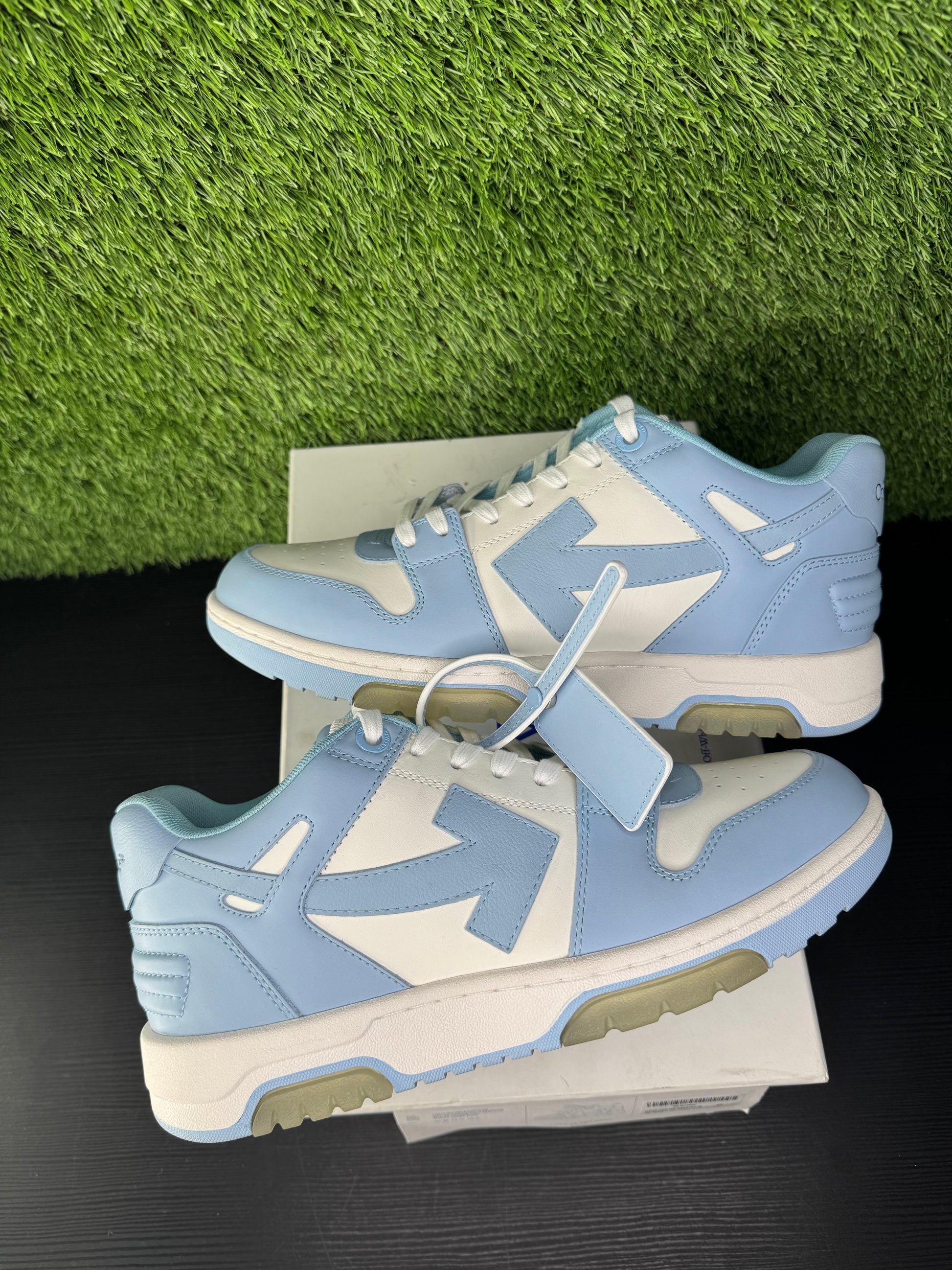 OFF-WHITE Out Of The Office Calf Leather White Blue