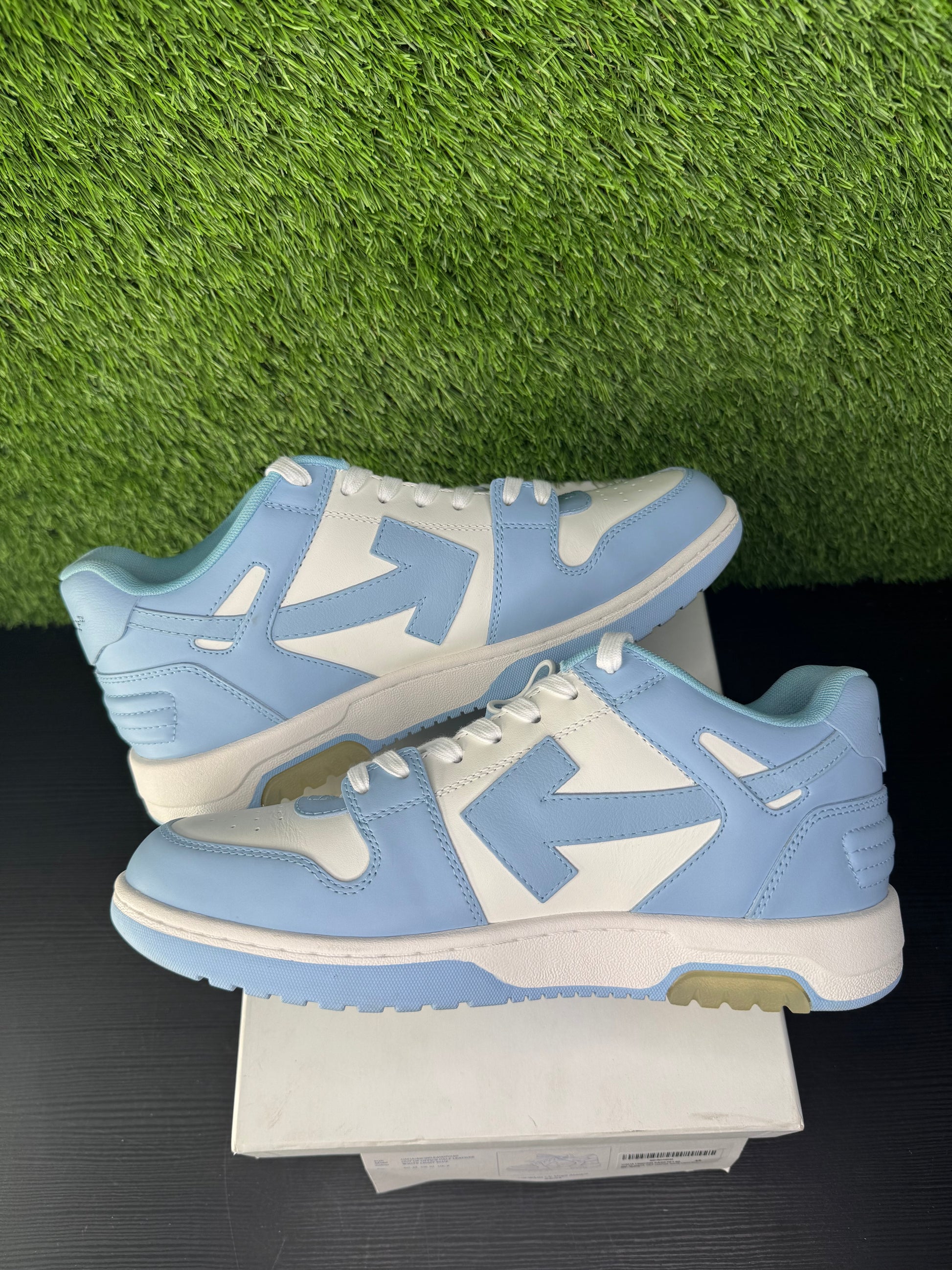 OFF-WHITE Out Of The Office Calf Leather White Blue