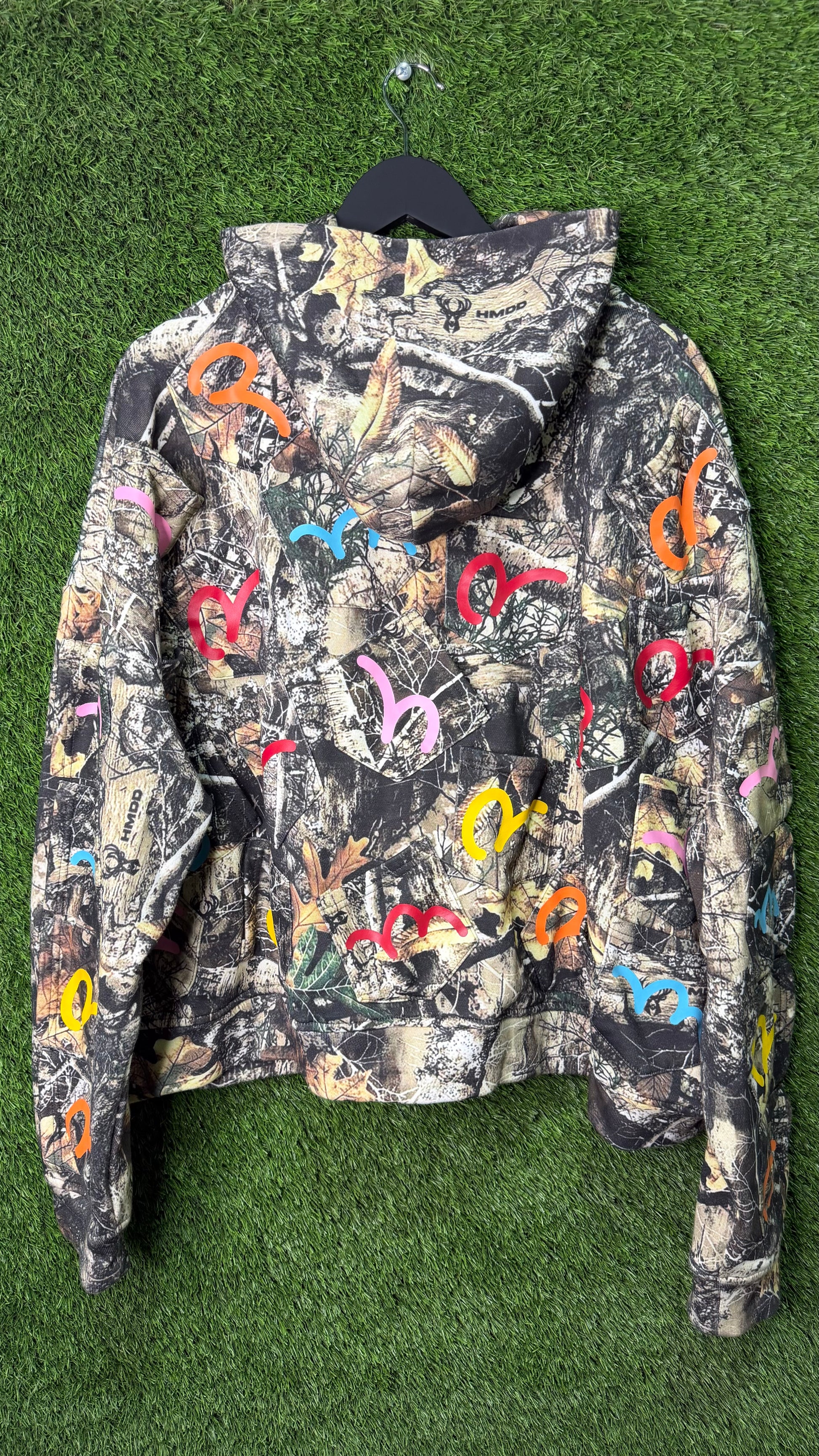 HMDD memories Don't Die realtree Camo Pocket Zip-up