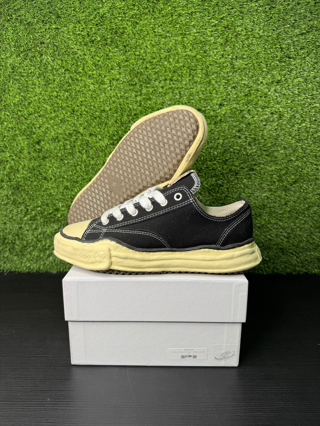 Maison Mihara Yasuhiro Peterson OG Sole Canvas Low Black White