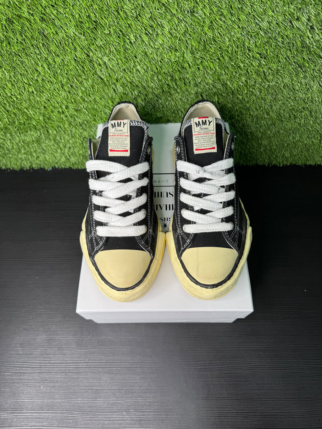 Maison Mihara Yasuhiro Peterson OG Sole Canvas Low Black White