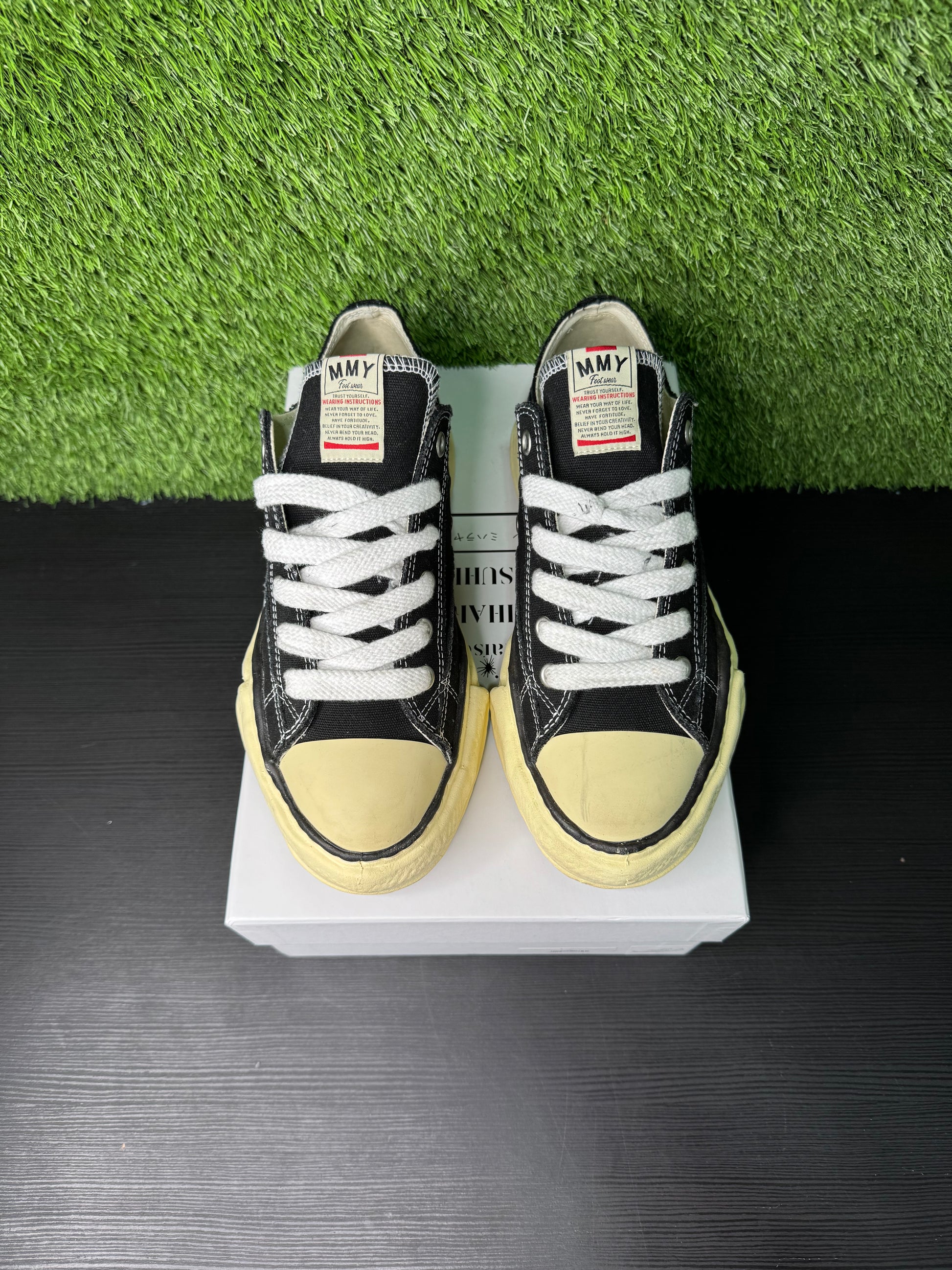 Maison Mihara Yasuhiro Peterson OG Sole Canvas Low Black White