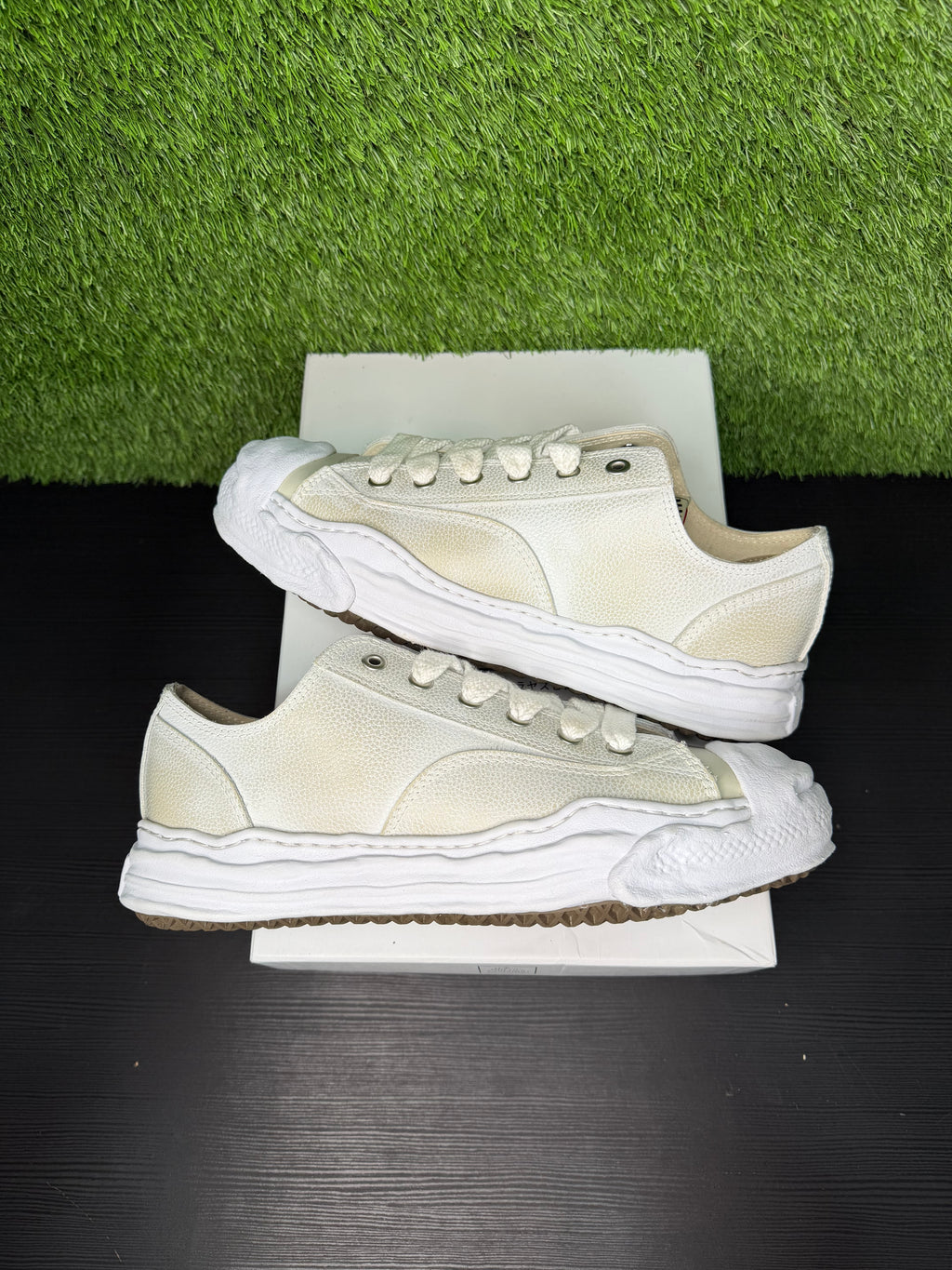 Maison Mihara Yasuhiro Hank OG SOle Brushed Shrink Leather Low