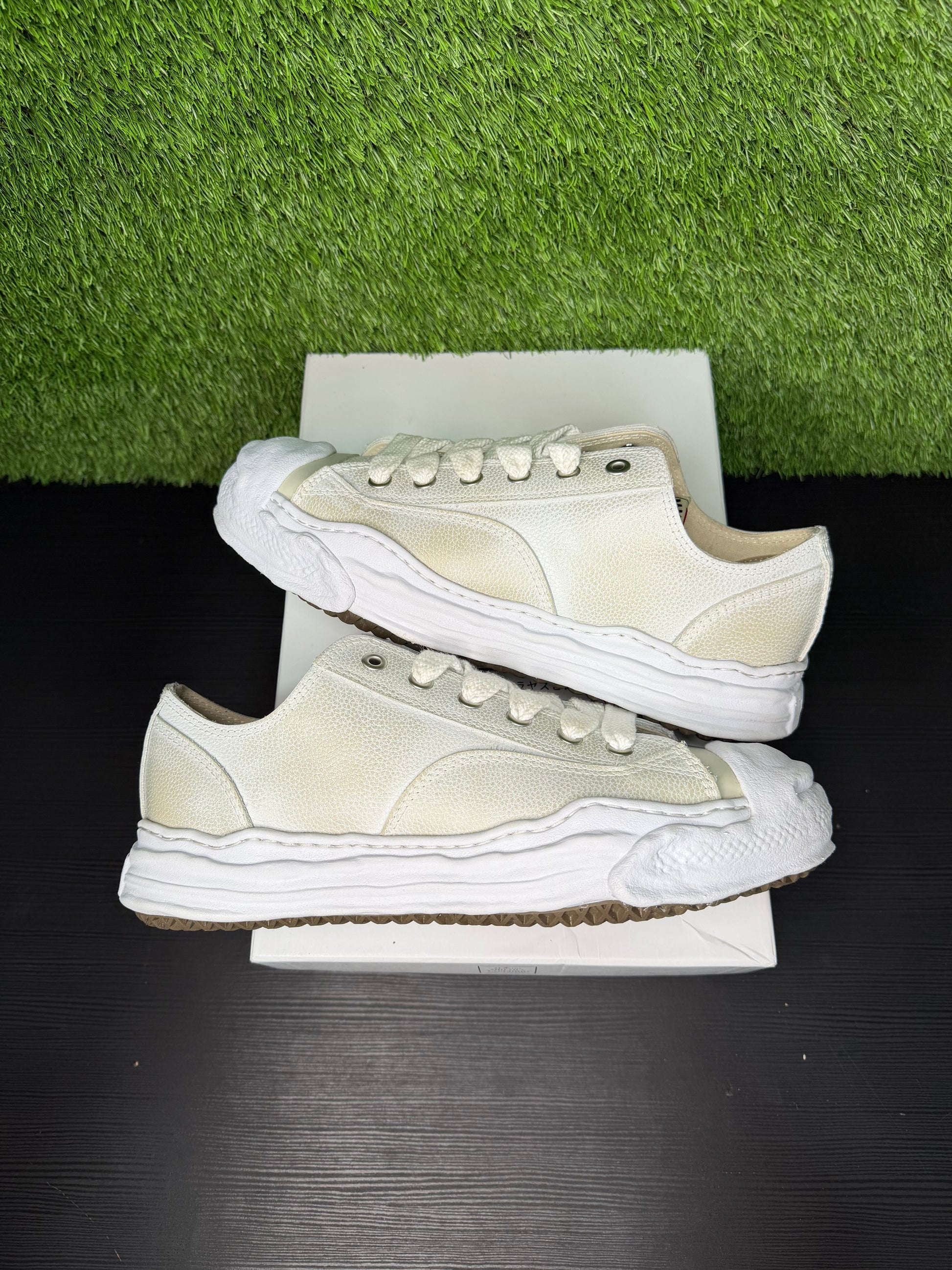 Maison Mihara Yasuhiro Hank OG SOle Brushed Shrink Leather Low