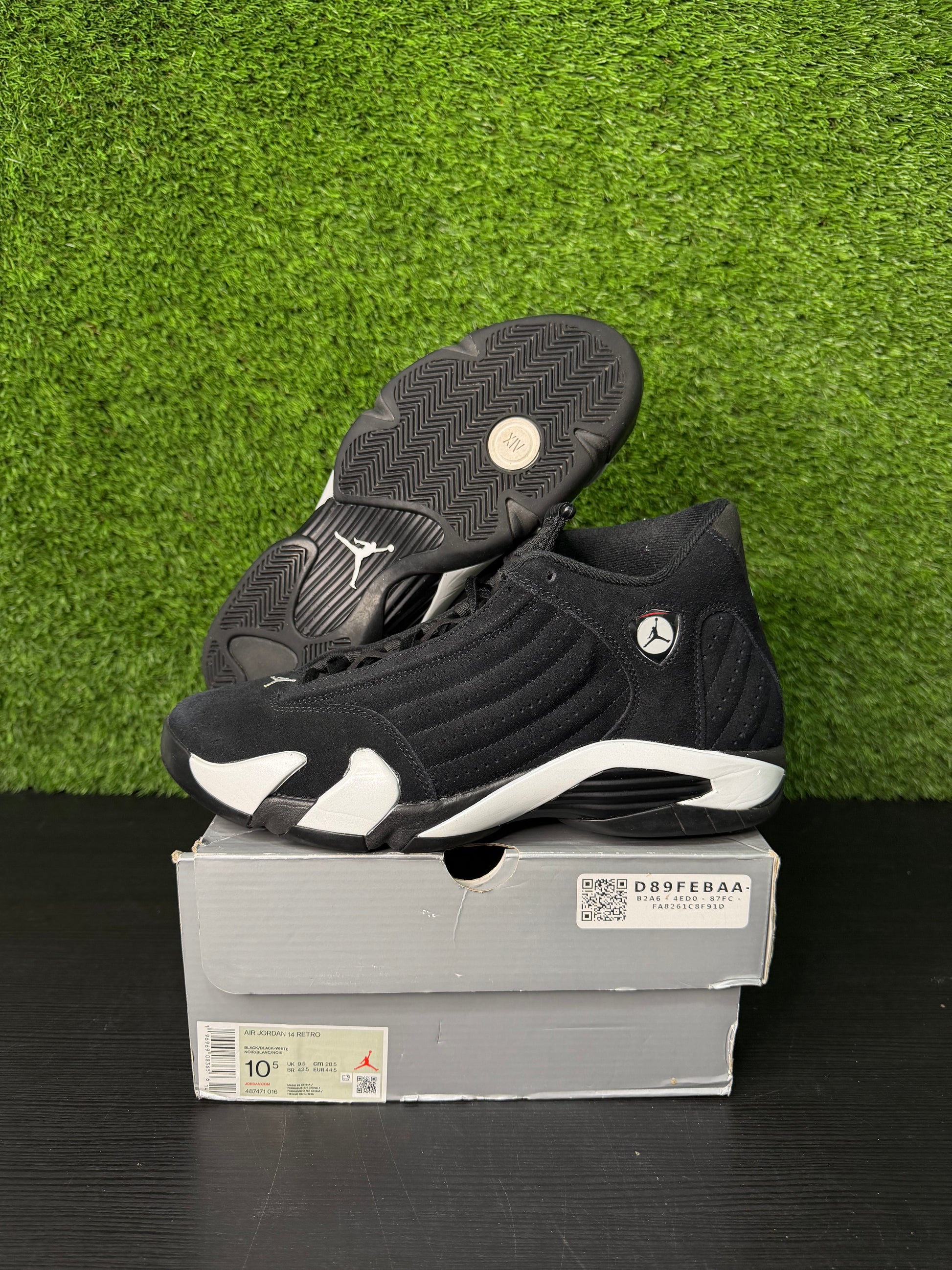 Jordan 14 Retro Black White