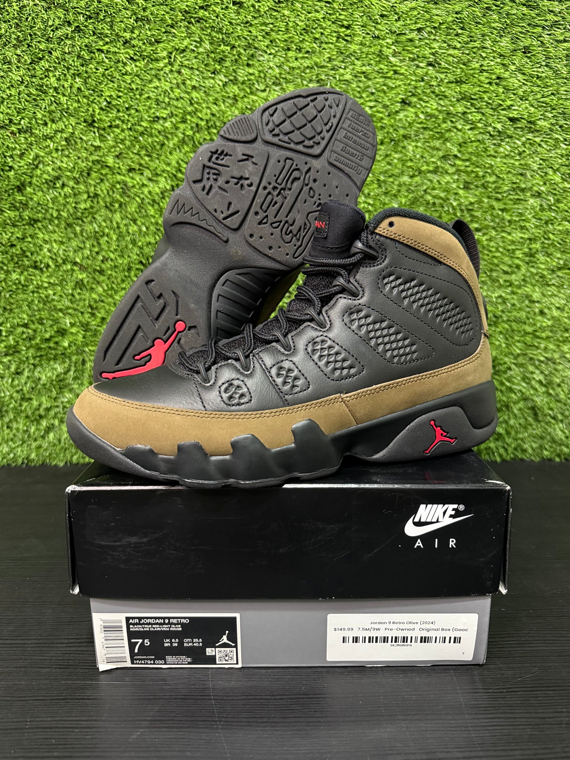 Jordan 9 Olive