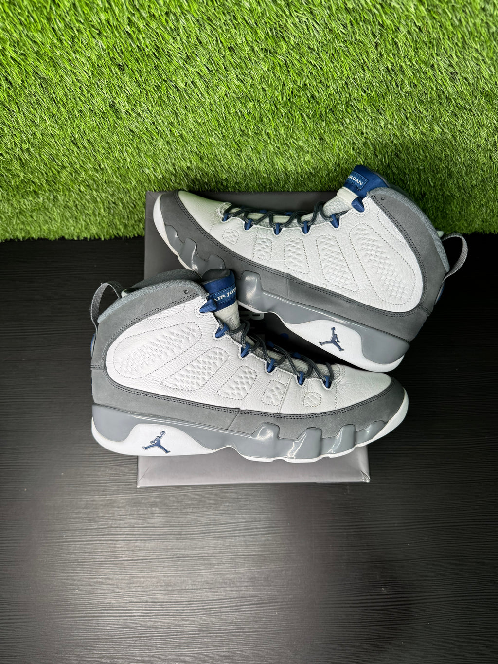 Jordan 9 Retro Flint Grey French Blue