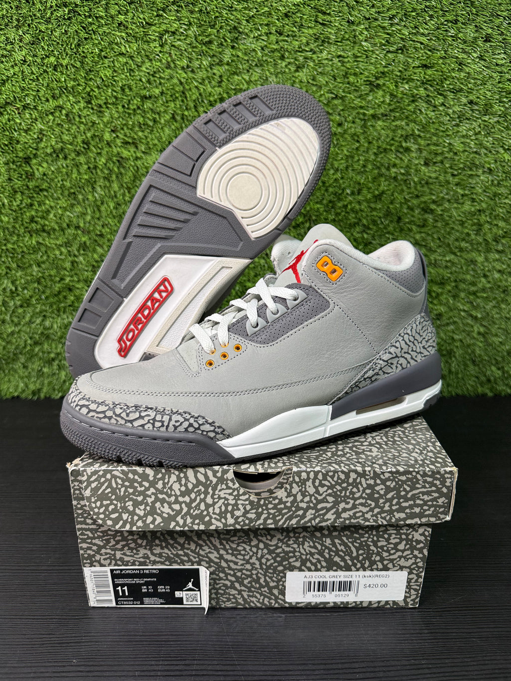 Jordan 3 Cool Grey
