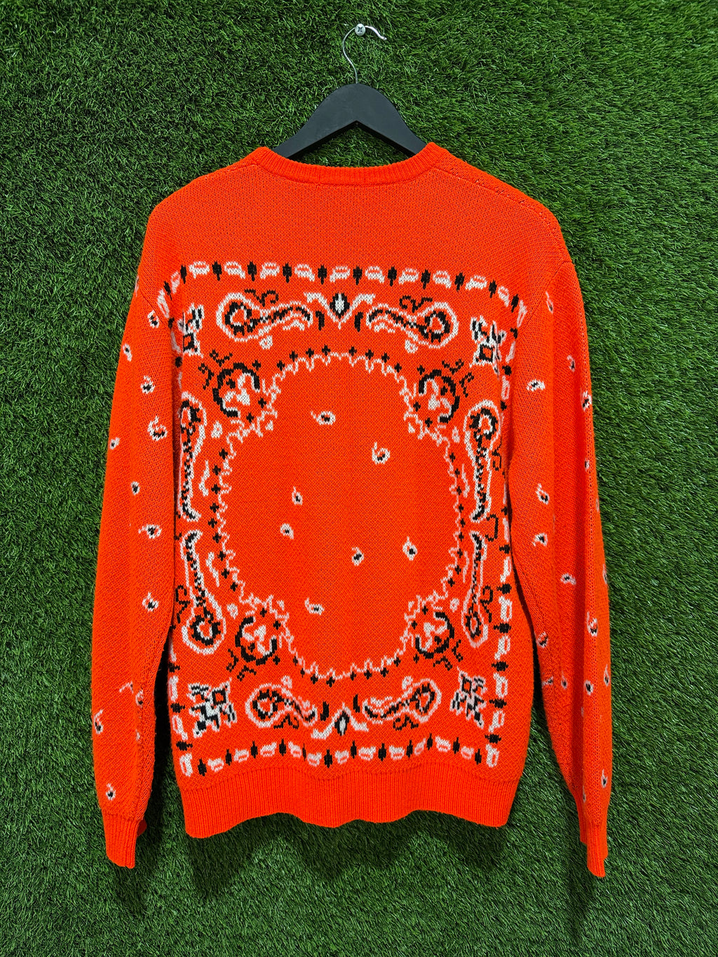 Supreme Bandana Sweater Orange