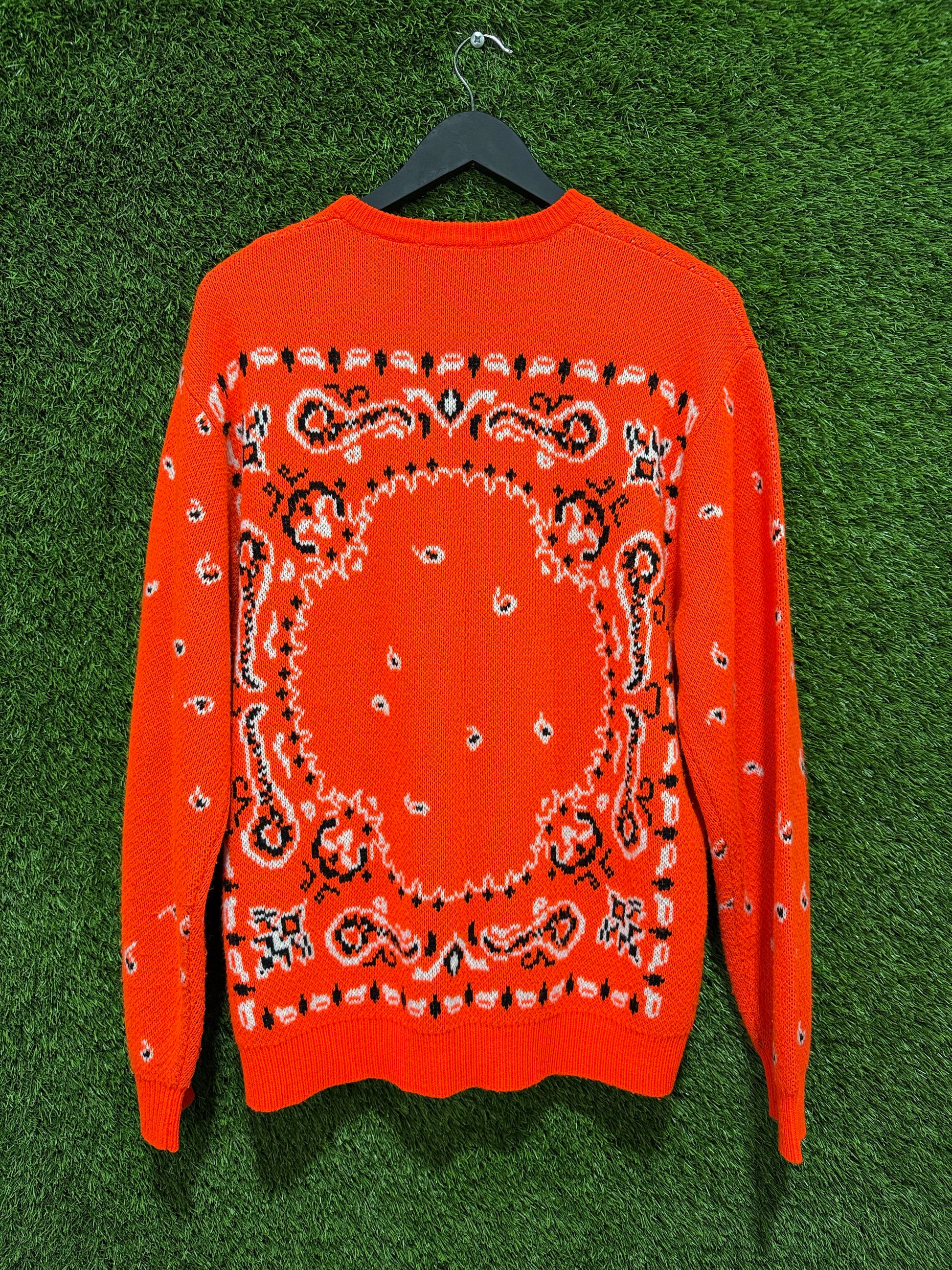 Supreme Bandana Sweater Orange