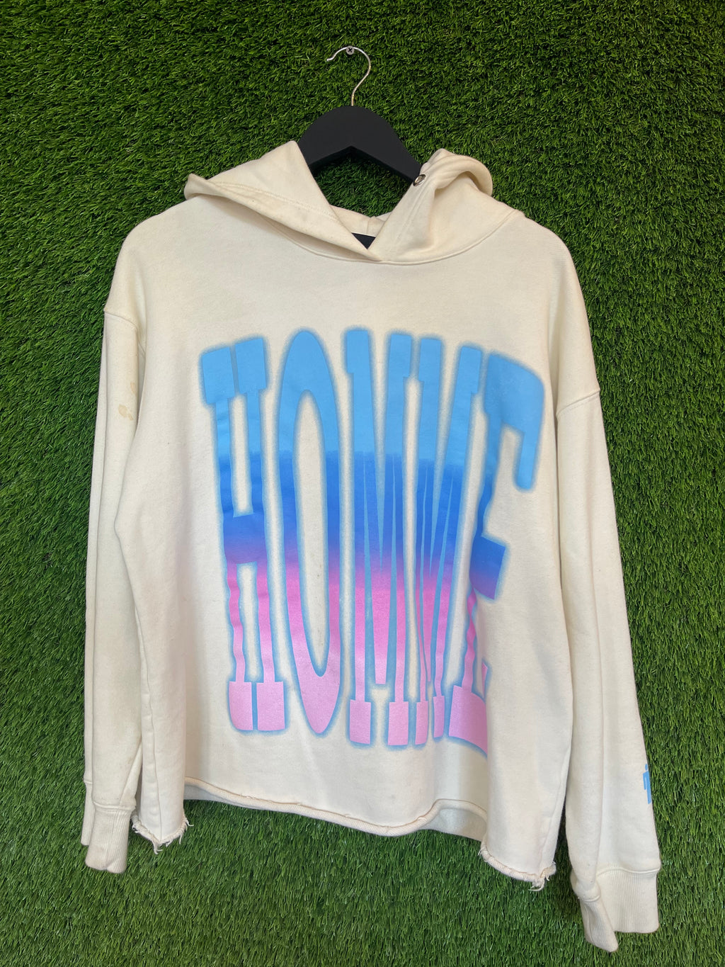 Homme Femme LA Logo Hoodie Cream