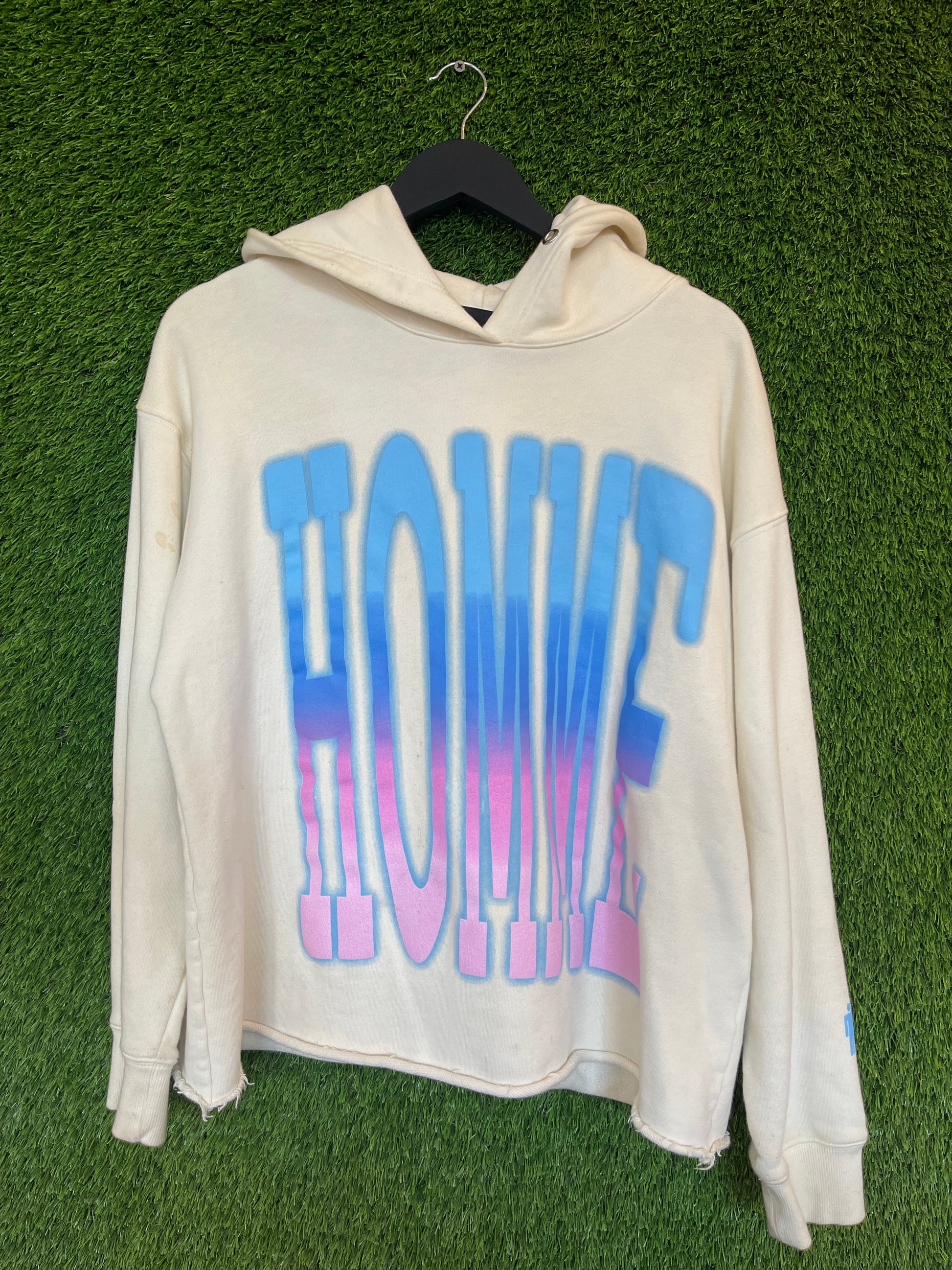 Homme Femme LA Logo Hoodie Cream