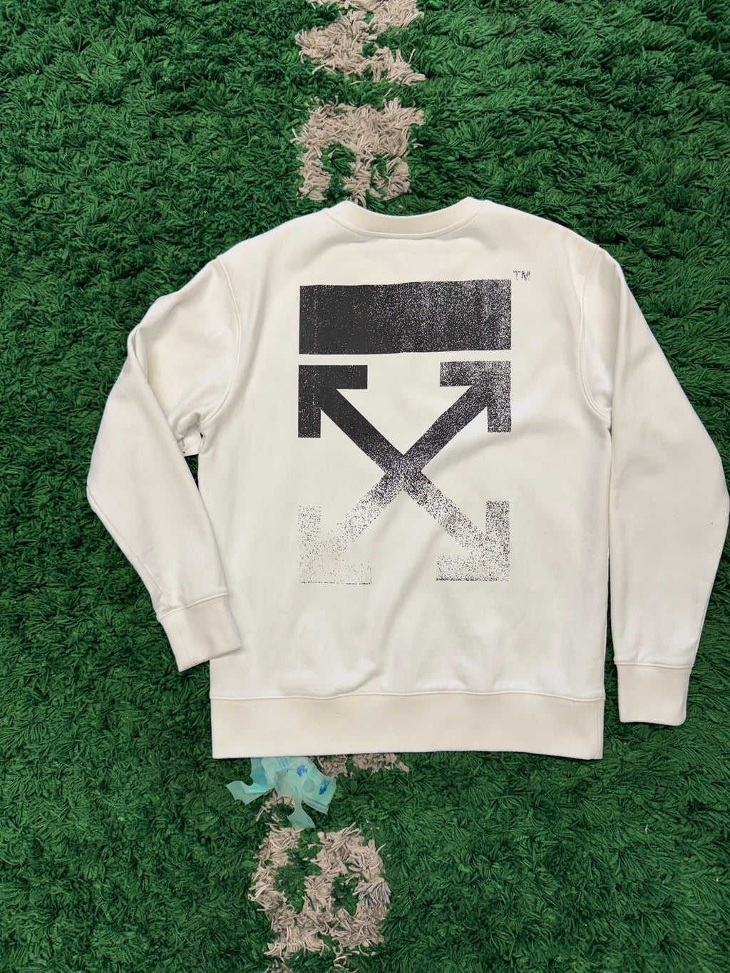 OFF-WHITE Degrade Arrows Crewneck White