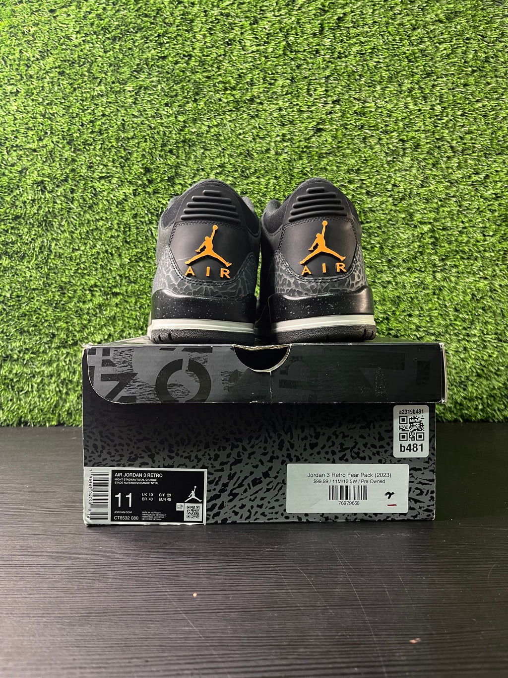 Jordan 3 Retro Fear Pack (2023)