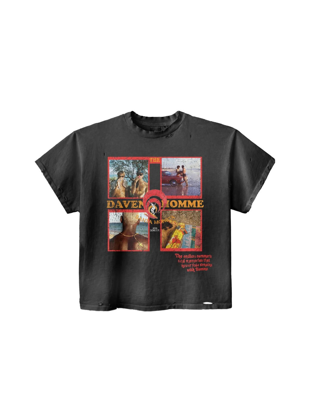 Daven Homme Santa Monica Tee Black