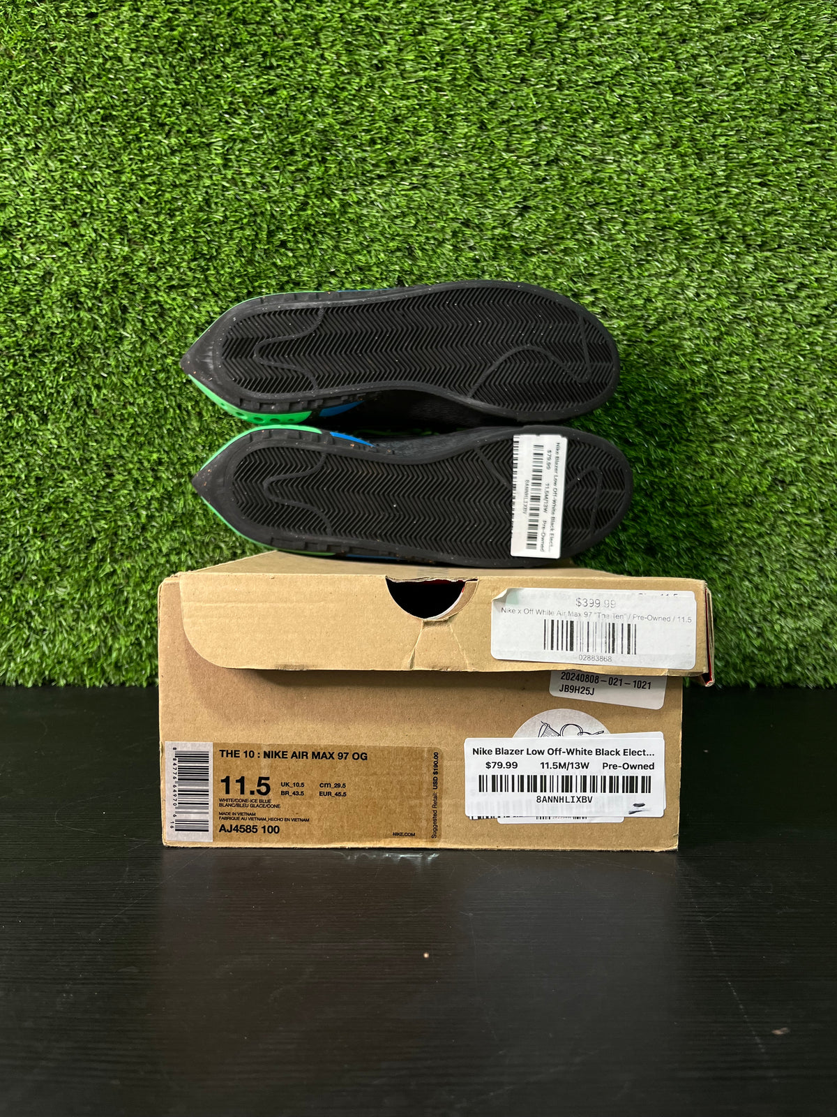 Nike Blazer Low Off-White Black Electro Green