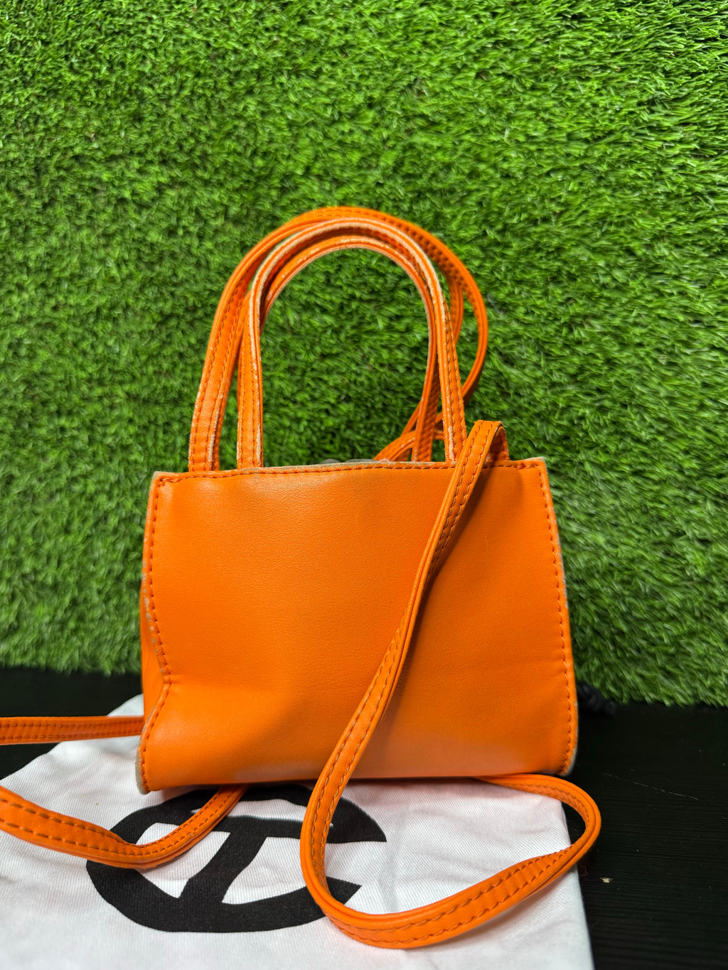 Telfar small orange mini