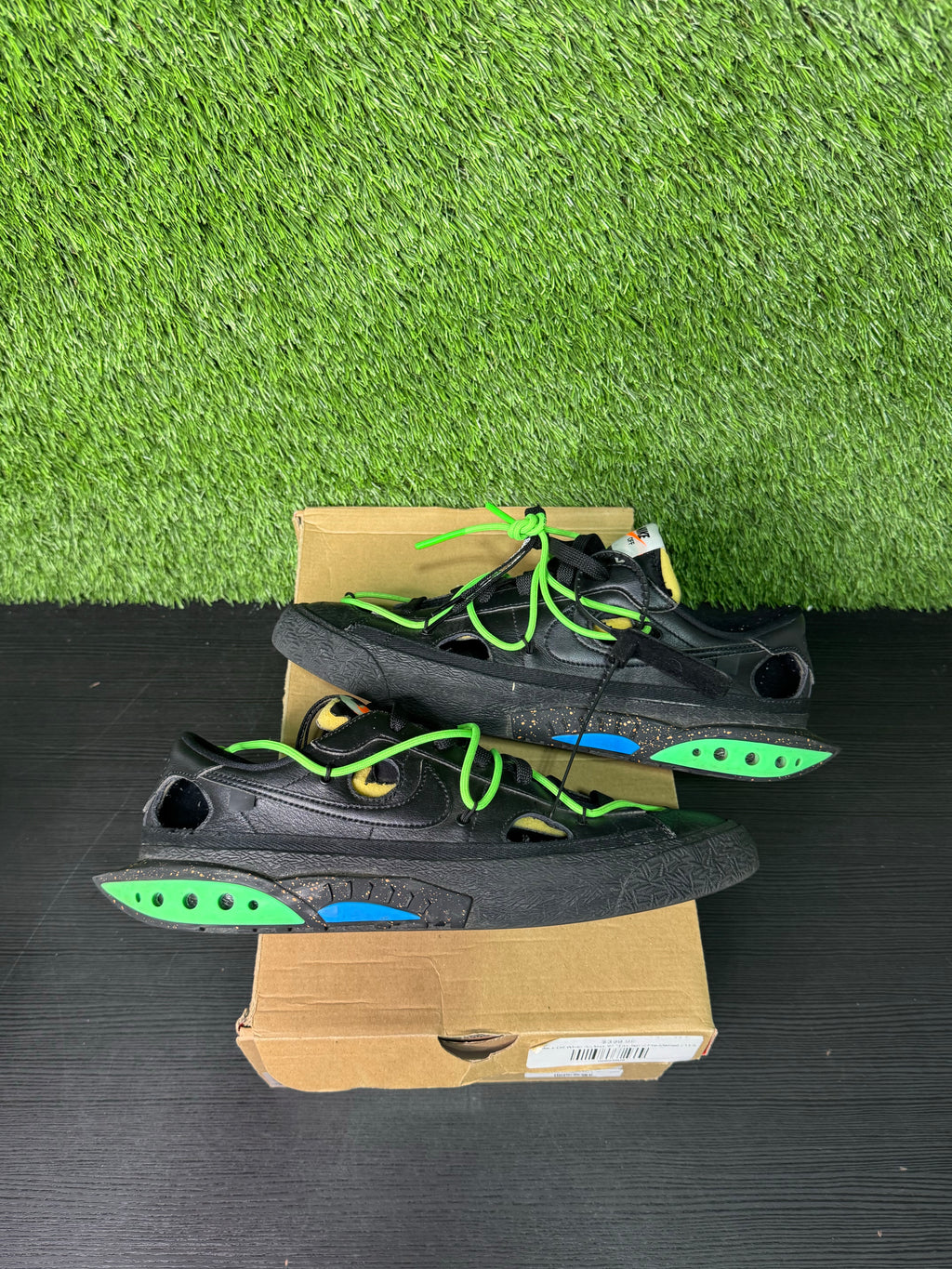 Nike Blazer Low Off-White Black Electro Green