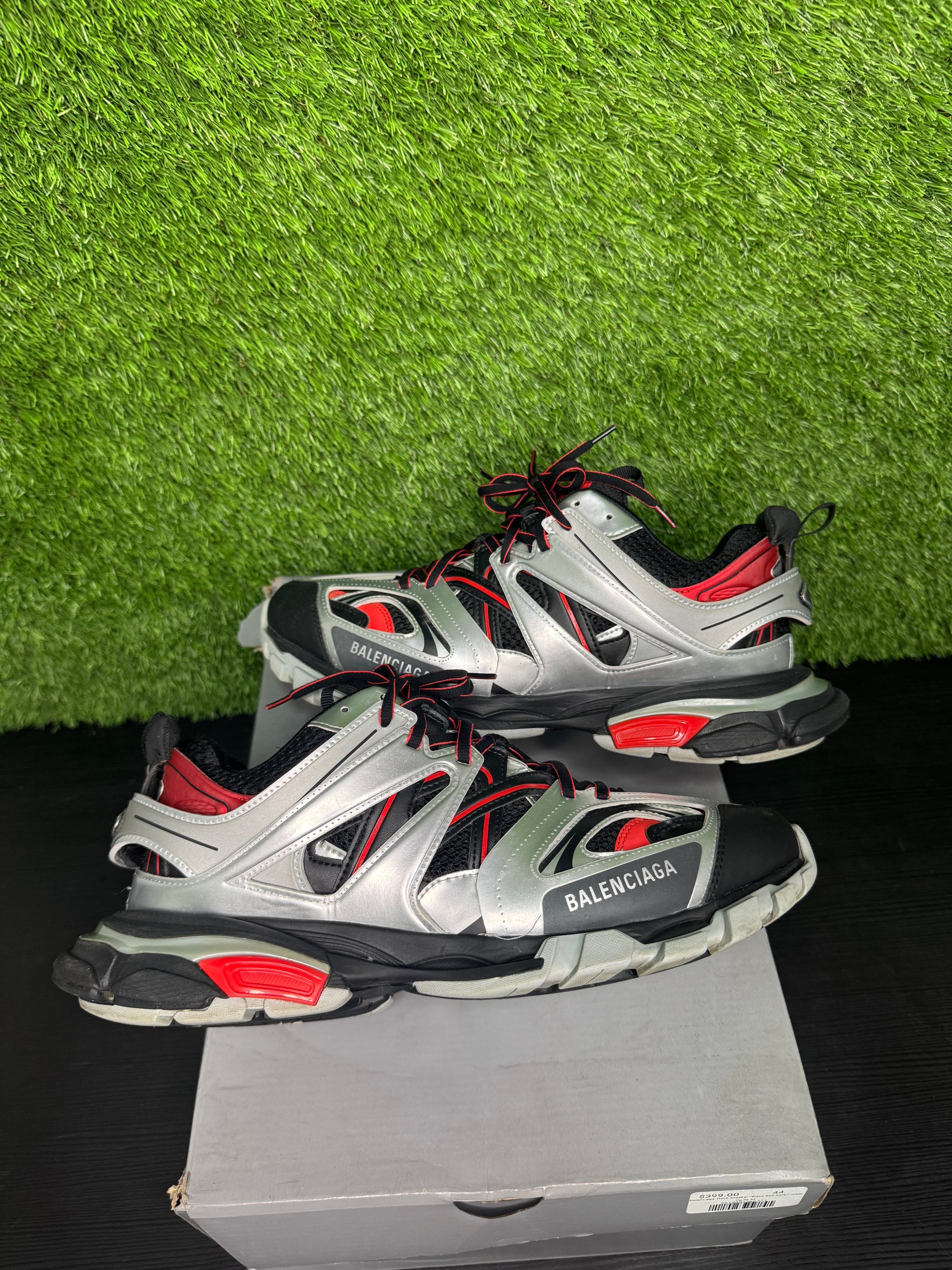 Balenciaga track sneaker blak/red silver
