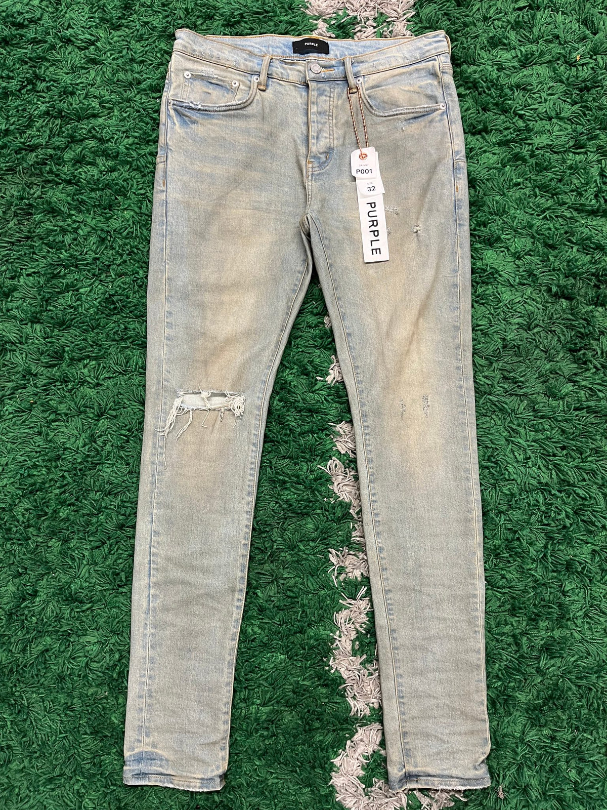 Purple jeans Vintage wash w/Tag