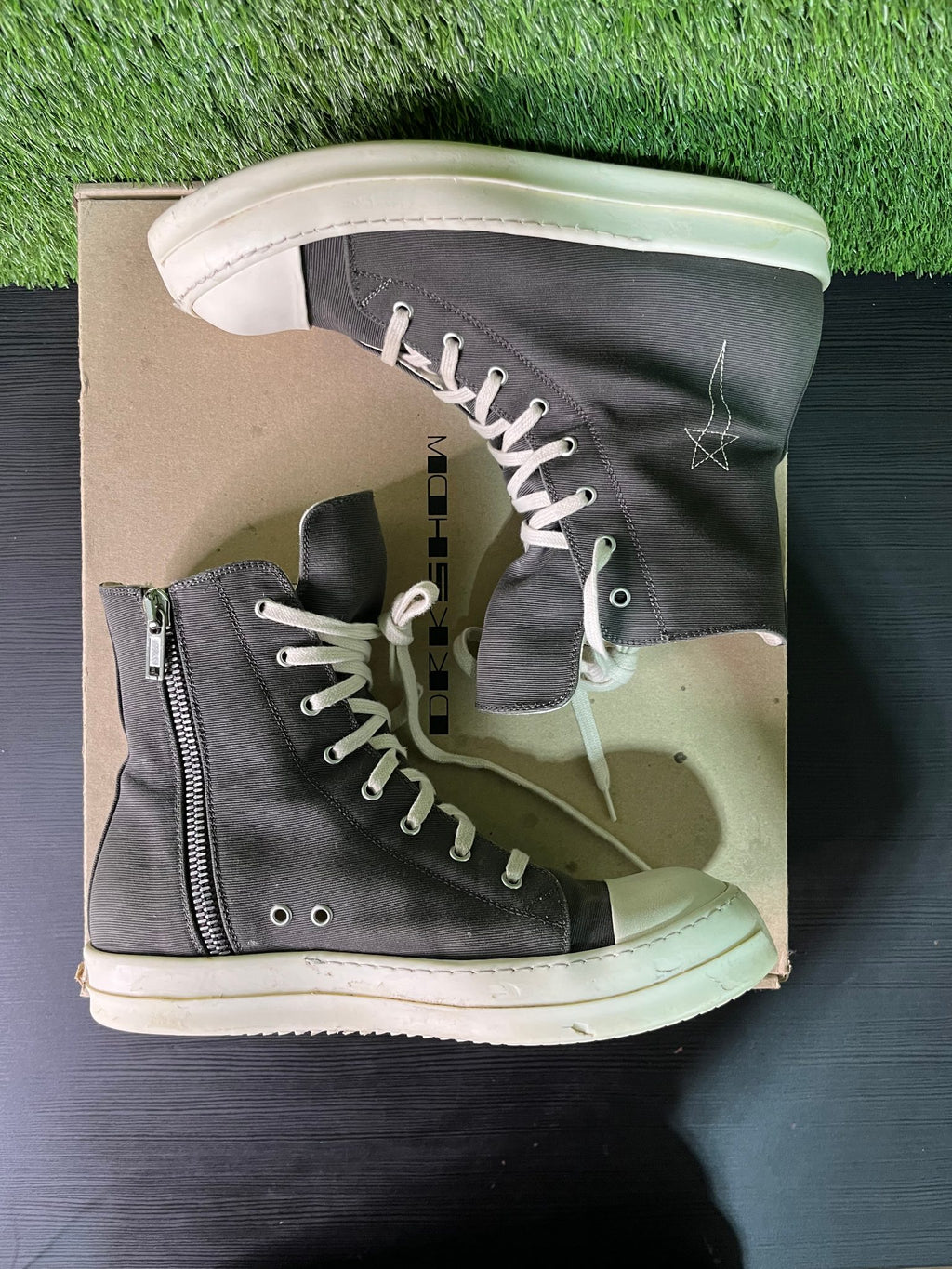 Rick Owens Hollywood DRKSHDW Pentagram High Dark Dust