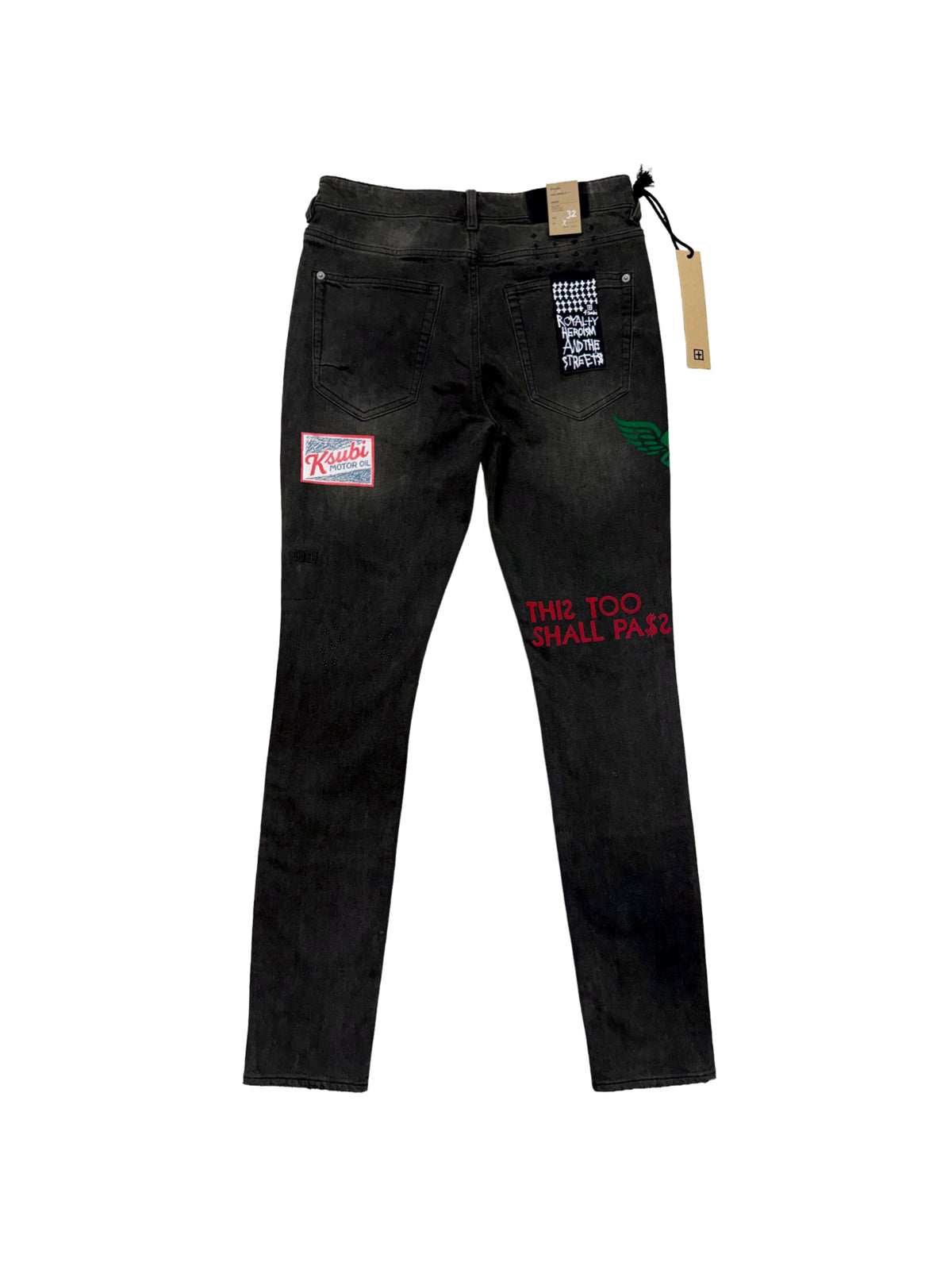 Ksubi Speed Rat Moto Jeans Black