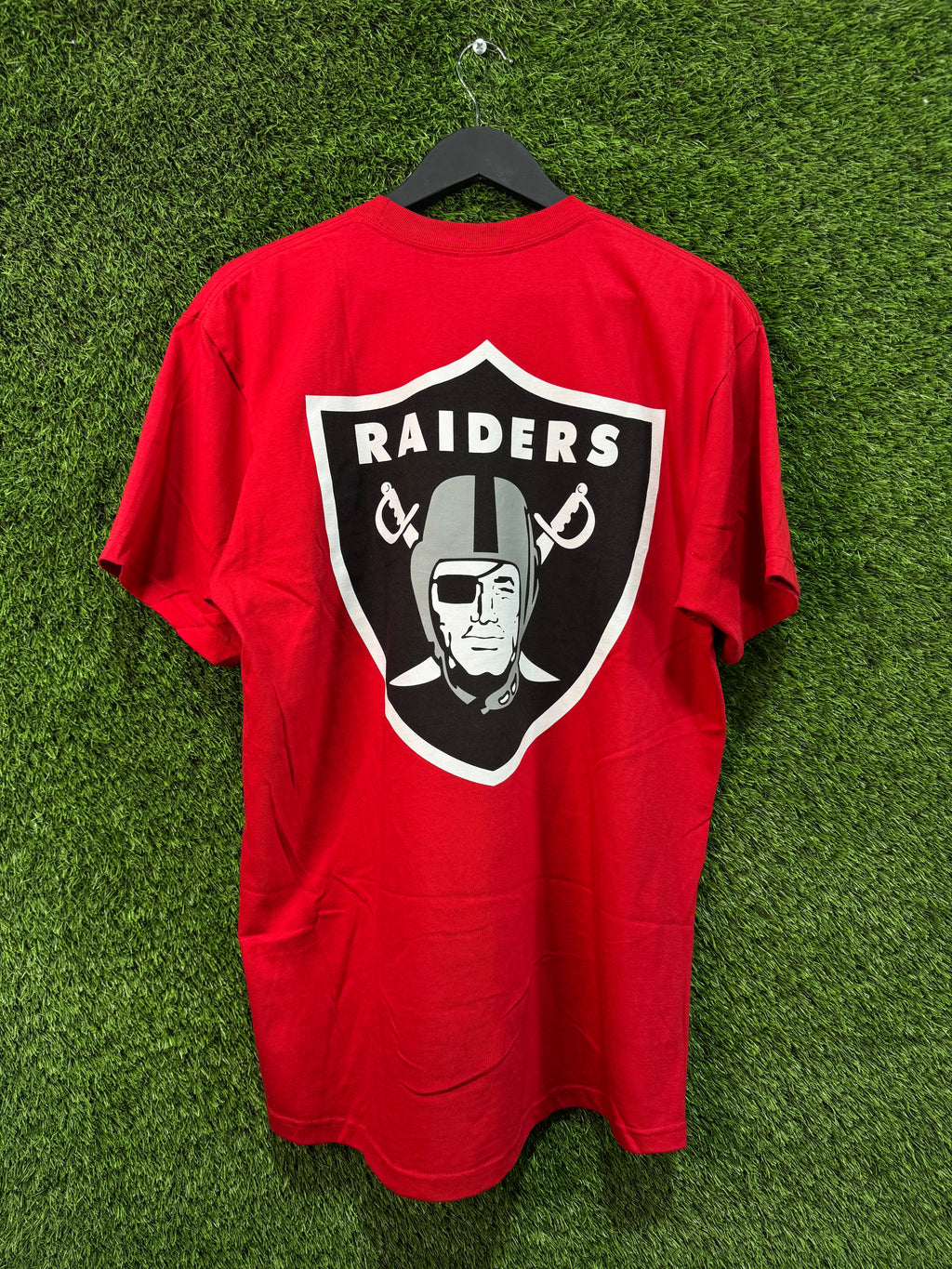 Supreme NFL x Raiders x '47 Pocket Tee Red