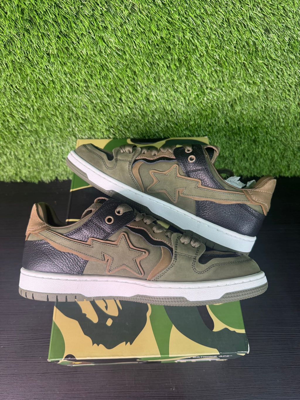 A Bathing Ape Bape SK8 Sta ABC Camo Green (2022)