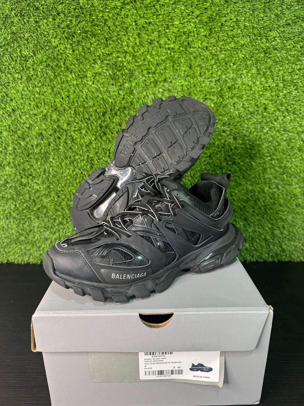Balenciaga black track sneaker