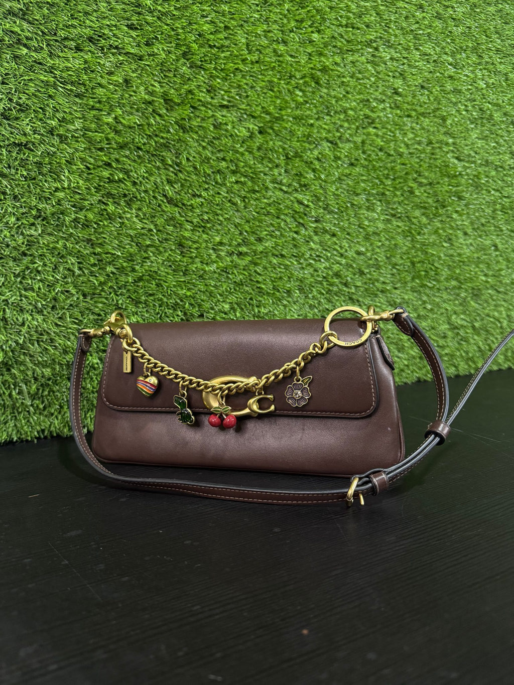 COACH Brown Leather Shoulder Bag